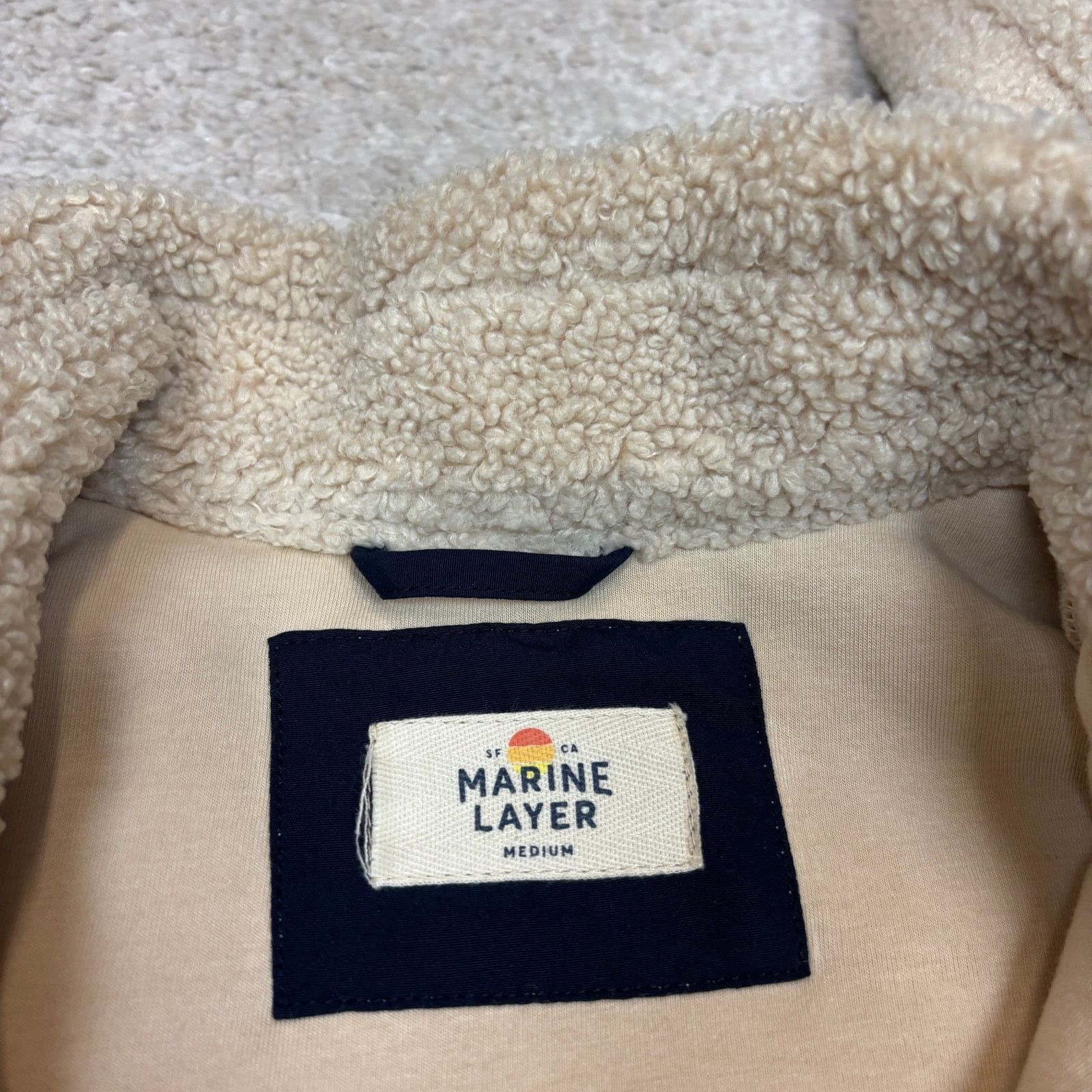 Marine Layer Marine Layer Whistler Sherpa Jacket Men's Medium Deep Pile Size US M / EU 48-50 / 2 - 4 Thumbnail