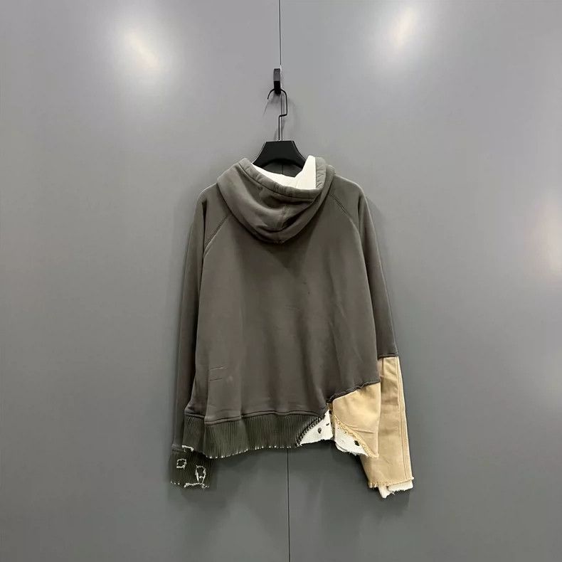 Greg Lauren GREG LAUREN Contrast color long sleeve splicing hoodie 2504 Size US M / EU 48-50 / 2 - 2 Thumbnail