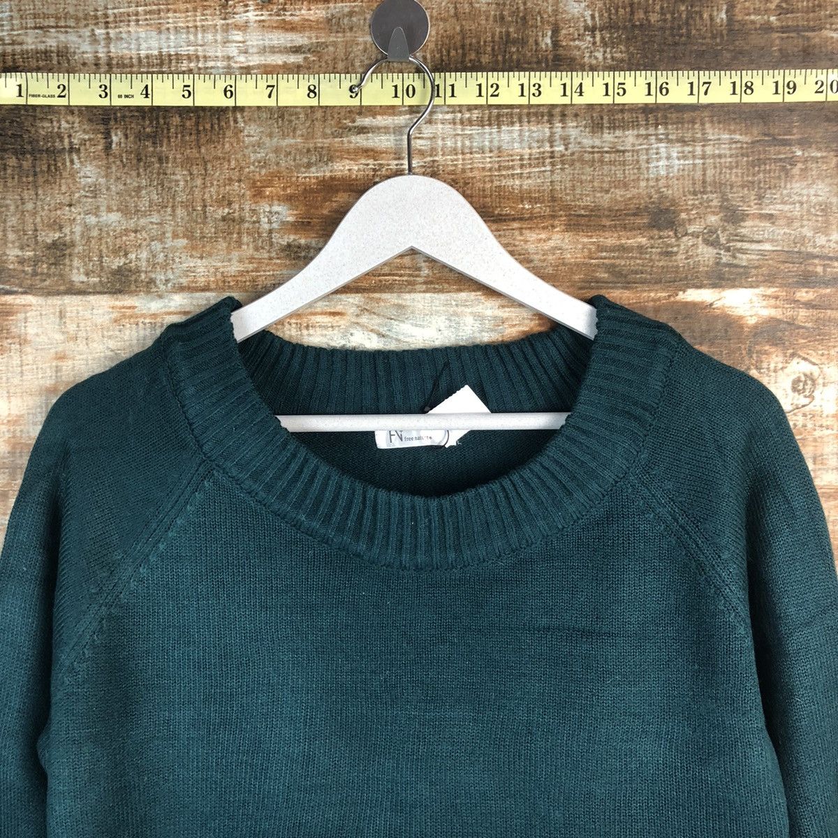 Homespun Knitwear × Japanese Brand Free Nature Green Knitwear #A1770 Size M / US 6-8 / IT 42-44 - 4 Thumbnail