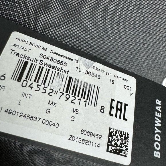 Hugo Boss Hugo Boss Tracksuit Sweatshirt Grey Black Men’s Large Size US L / EU 52-54 / 3 - 3 Thumbnail