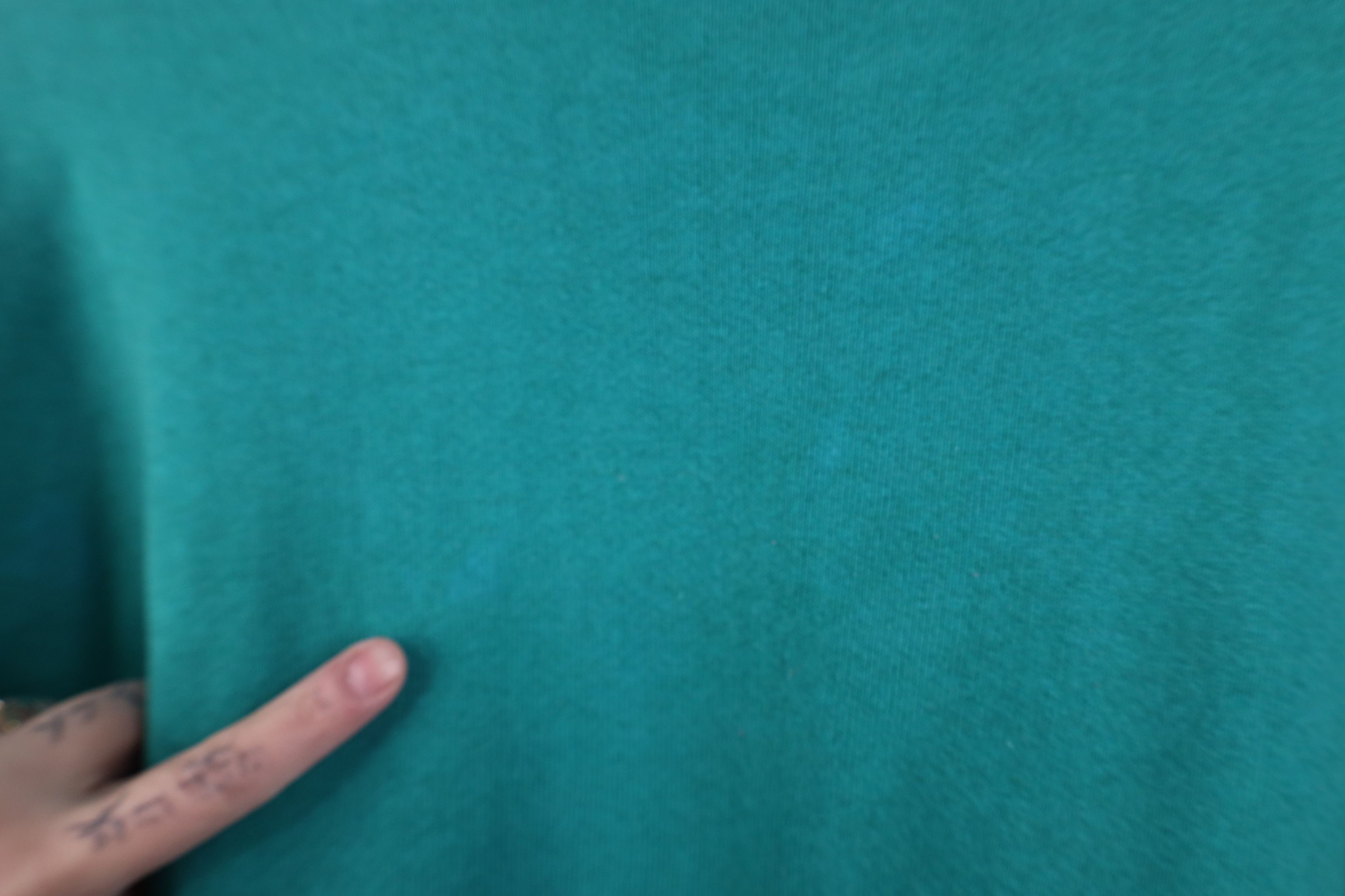 Vintage Vintage 90s Streetwear Blank Crewneck Sweatshirt Teal Size US XL / EU 56 / 4 - 9 Thumbnail
