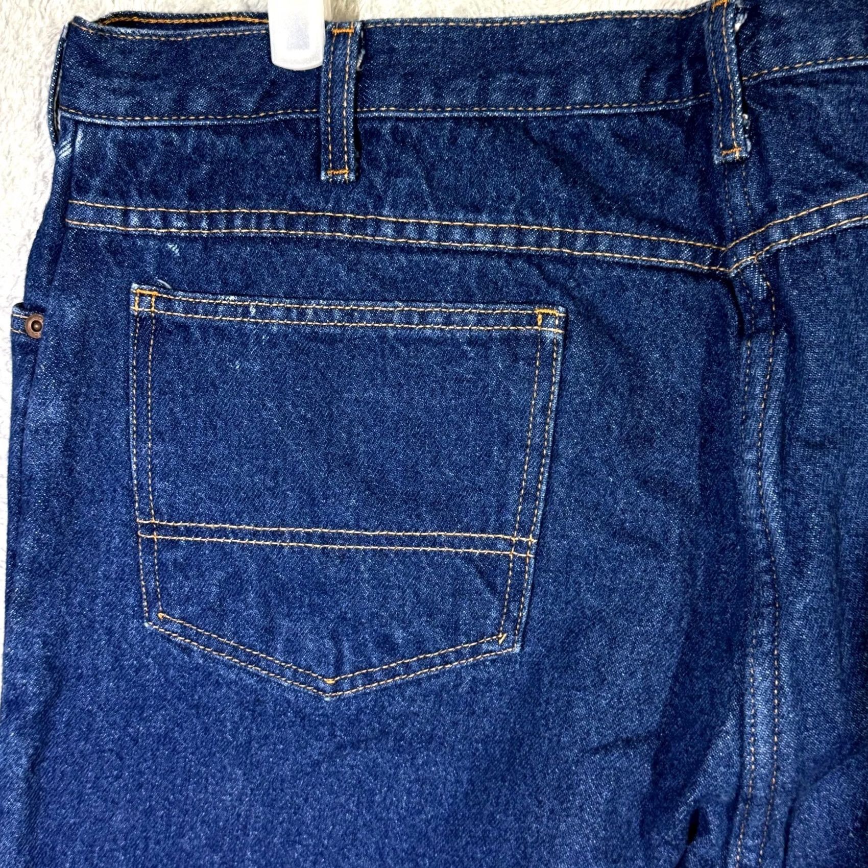 Dickies Dickies Jeans Main Point Flannel-Lined 40x30 Blue Denim Plaid High Rise Straight Mens Jeans Size US 40 / EU 56 - 6 Thumbnail