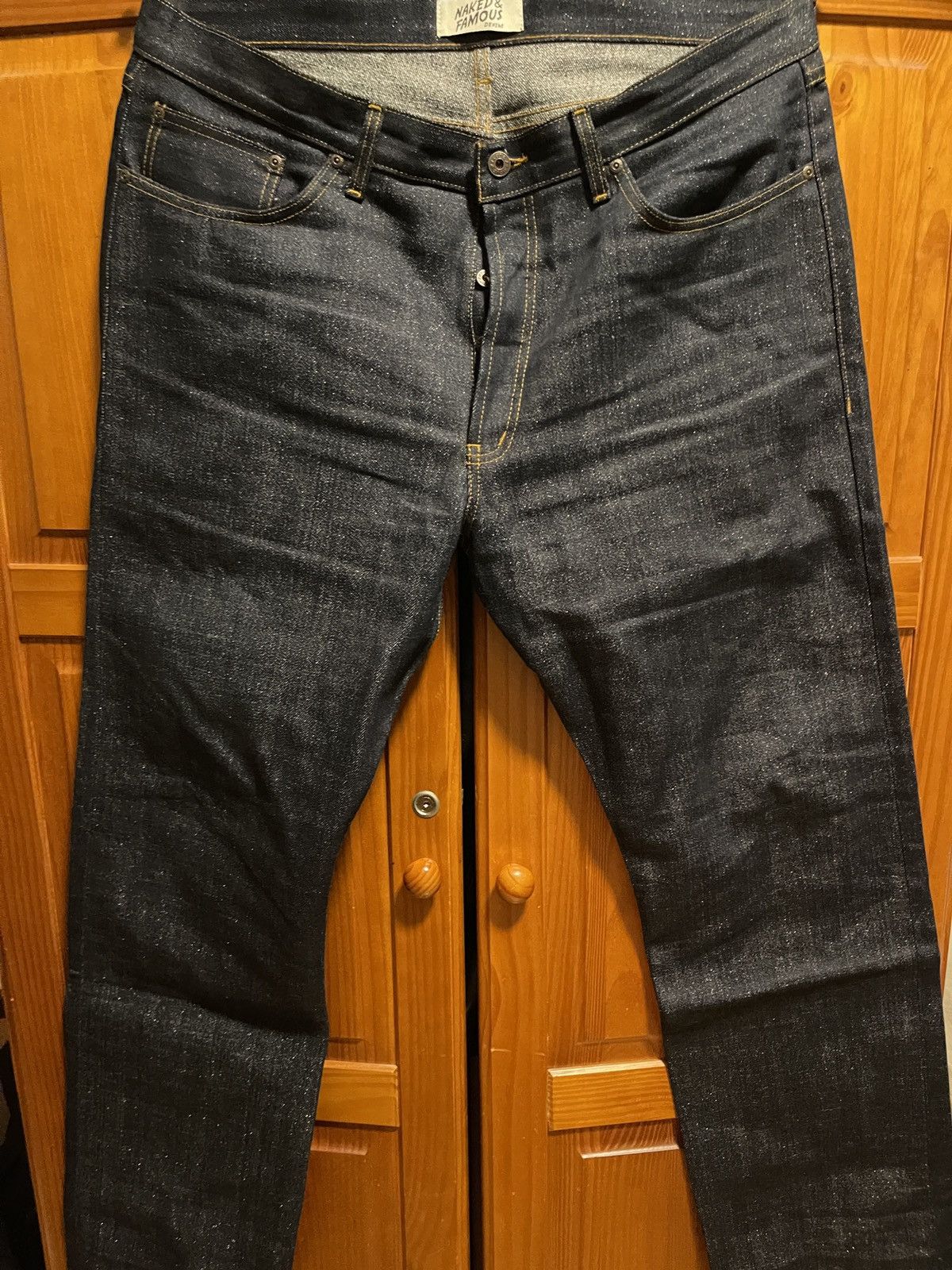 image of Naked Famous Copperhead Selvedge-True Guy 40 in Blue, Men's