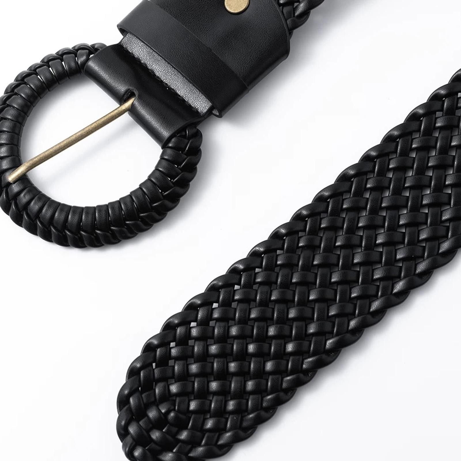 Japanese Brand Y2K Black Buckle Modern Belt OS Size ONE SIZE - 8 Thumbnail