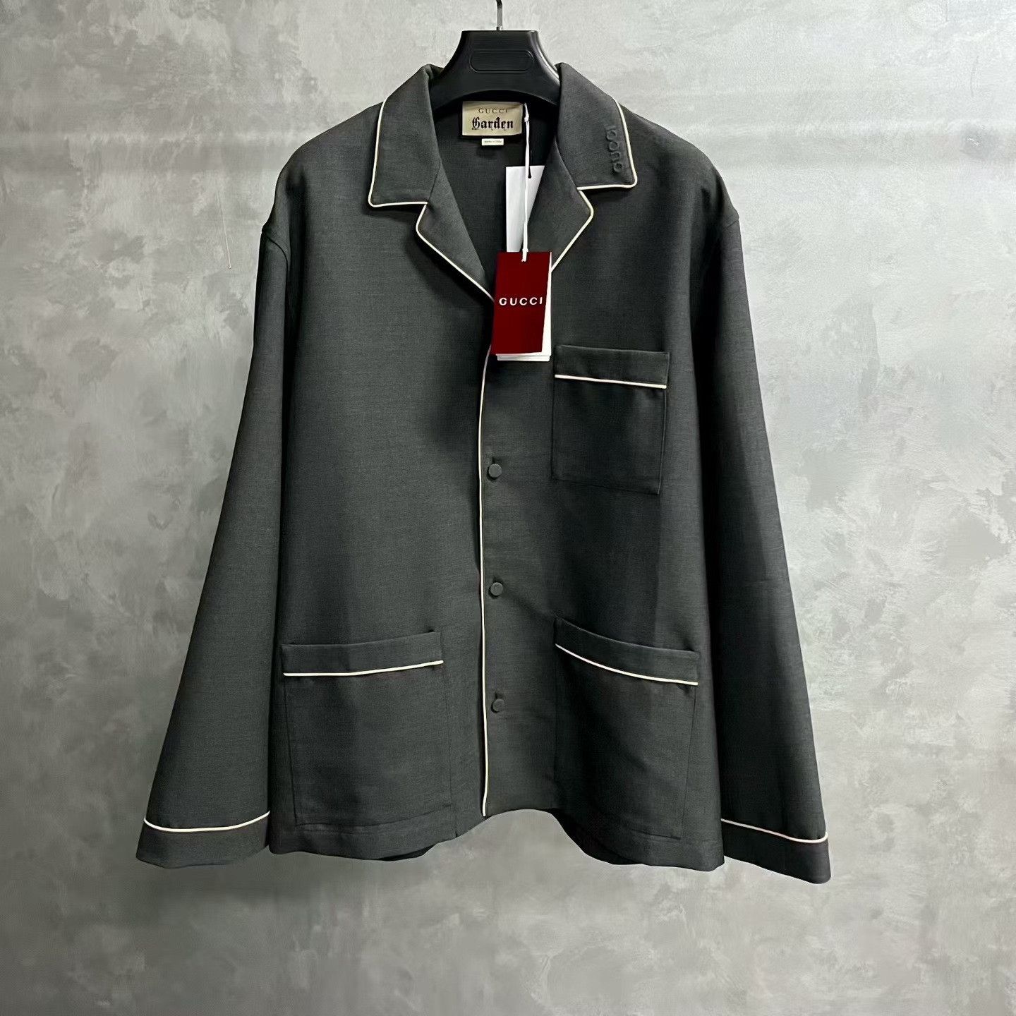 Gucci Gucci Deep Gray Cashmere Twill Suit Size US L / EU 52-54 / 3 - 1 Thumbnail