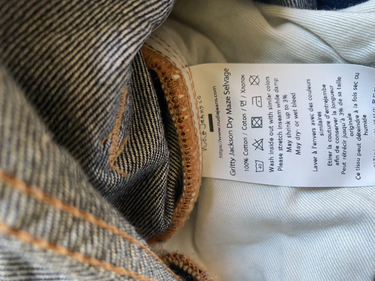 Nudie Jeans Nudie jeans Gritty Jackson Dry Maze Selvedge Size US 34 / EU 50 - 4 Thumbnail