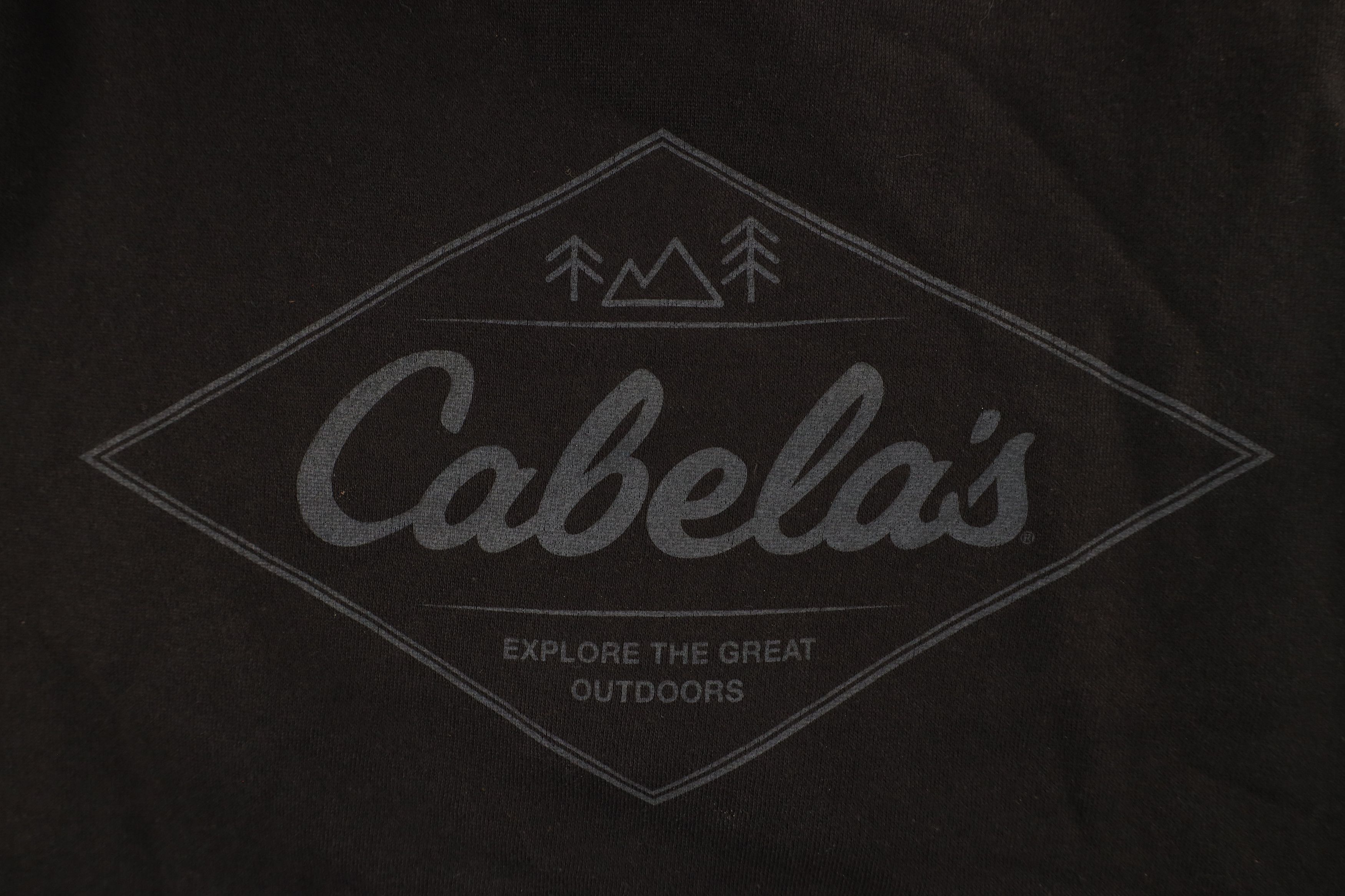 Cabelas × Vintage Vintage Cabelas Out Nature Tree Hoodie Sweatshirt Black Size US XL / EU 56 / 4 - 4 Thumbnail
