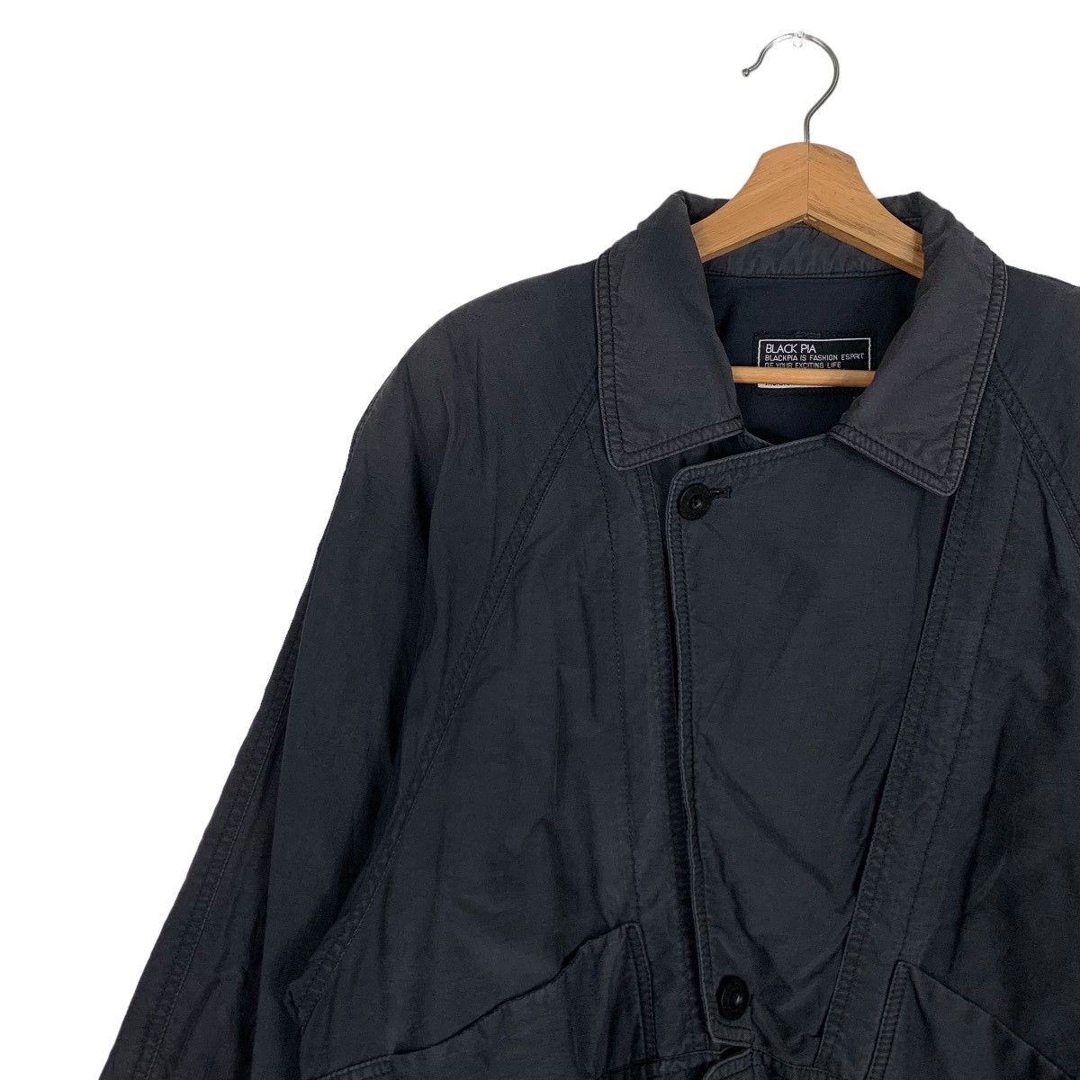 Japanese Brand BLACK PIA Riot Asymmetrical Jacket #0847-C38 Size US M / EU 48-50 / 2 - 6 Thumbnail