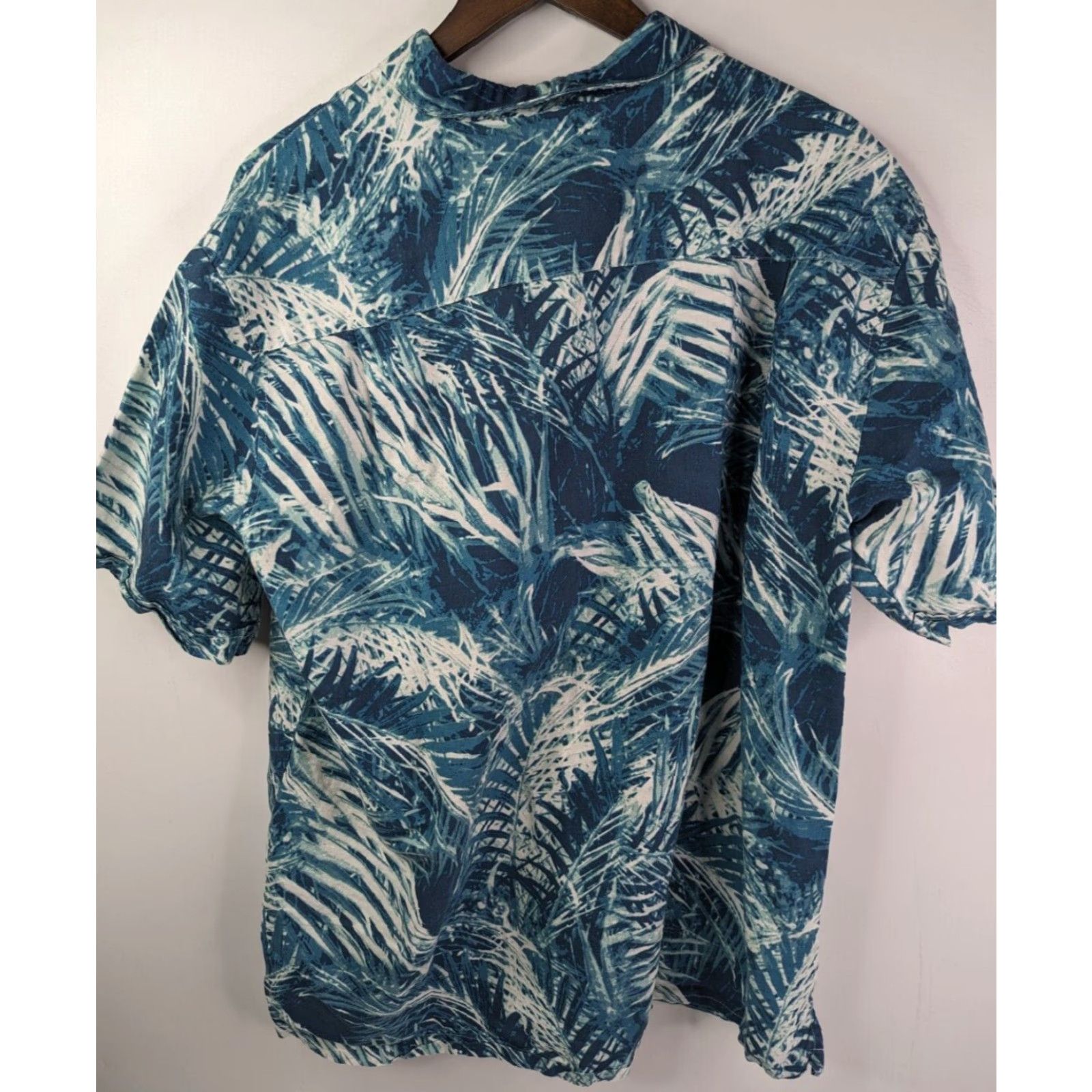 AQUA Havanera Aqua Tropical Hawaiian Linen Blend Short Sleeve Button Up Shirt Mens XL Size US XL / EU 56 / 4 - 4 Thumbnail