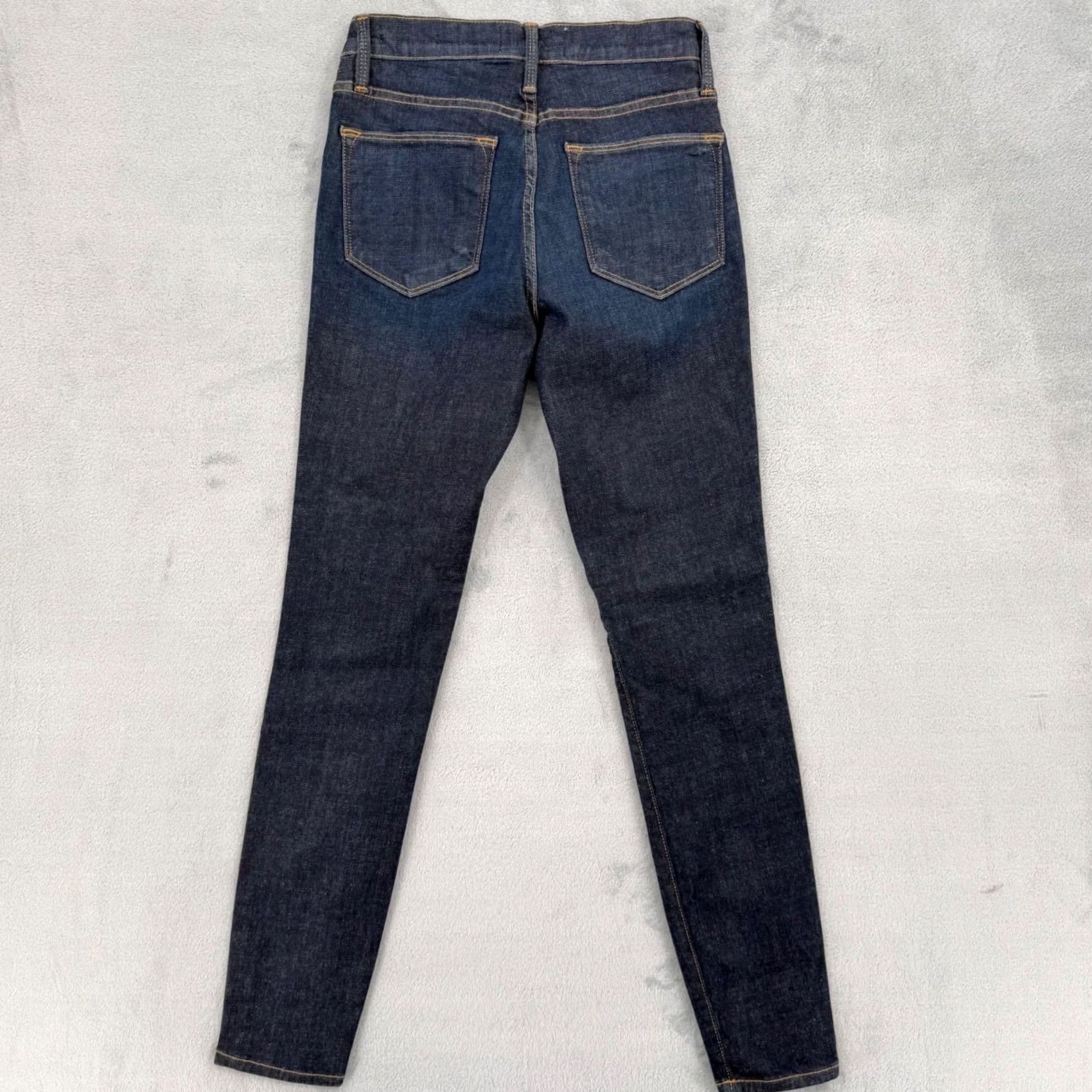 Frame Frame Denim Le High Skinny Jeans Indigo Blue High Rise Women's Size 24 Size 42" / US 20 - 6 Thumbnail