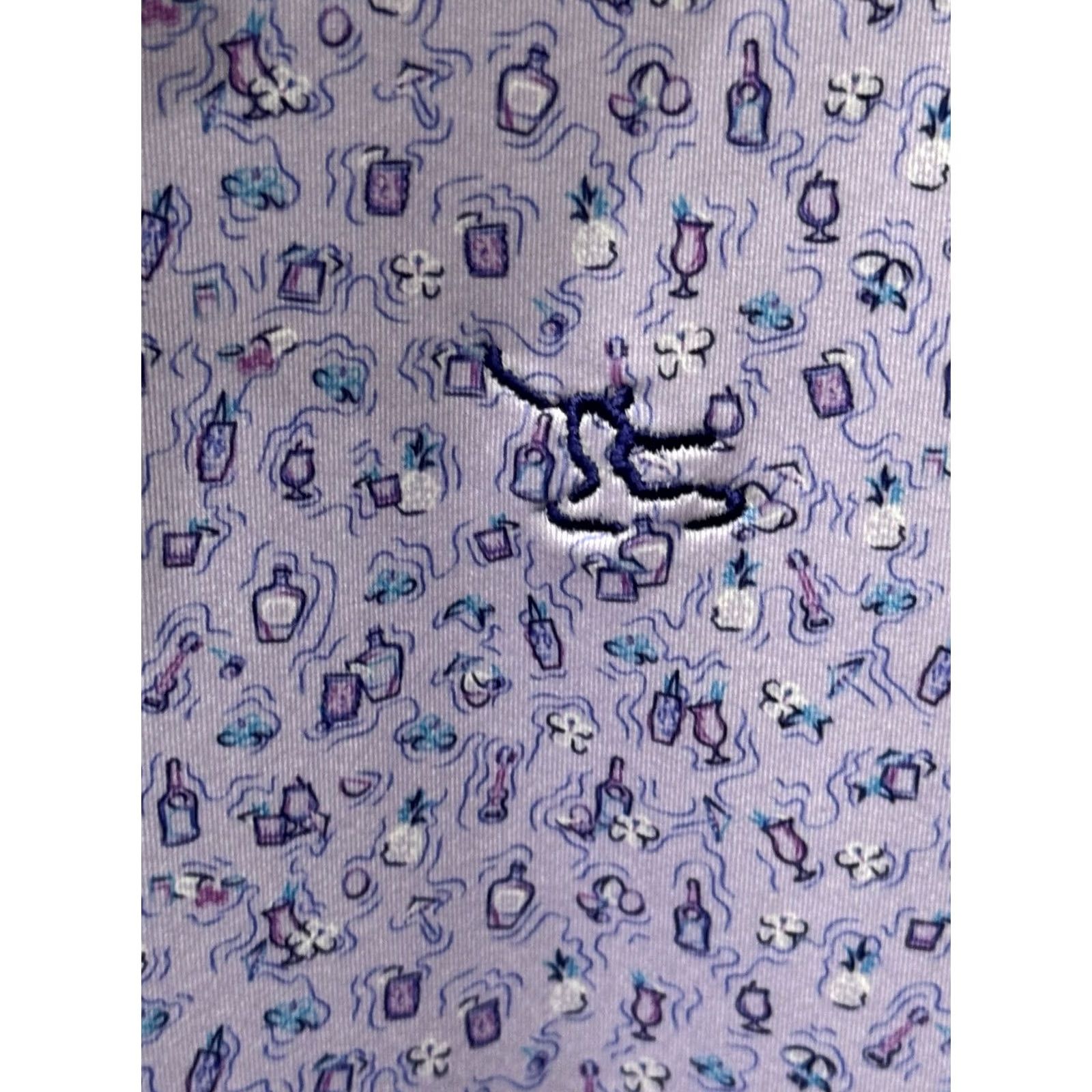 Peter Millar Peter Millar Lavender Embroidered POLO SHIRT Large L Mens Color Multicolor Size US L / EU 52-54 / 3 - 4 Thumbnail