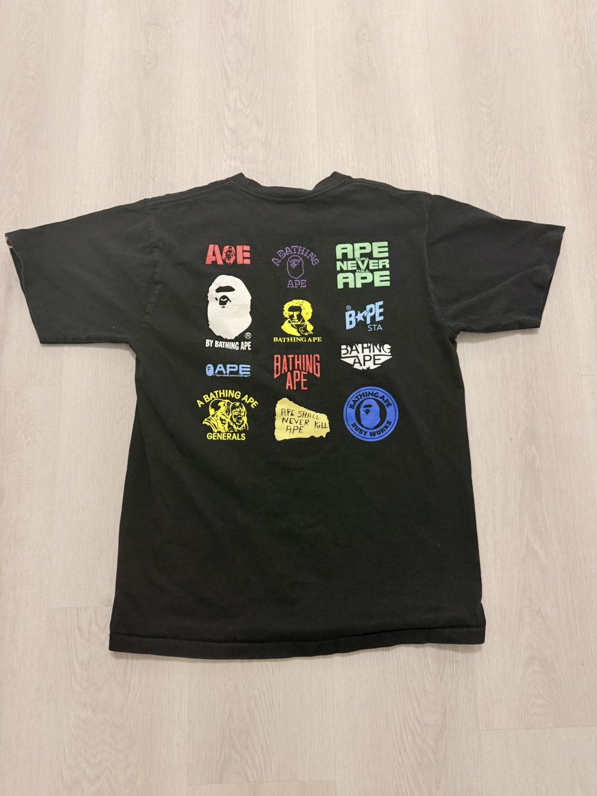 Bape Bape Multi Logo Tee size Medium Size US M / EU 48-50 / 2 - 6 Thumbnail