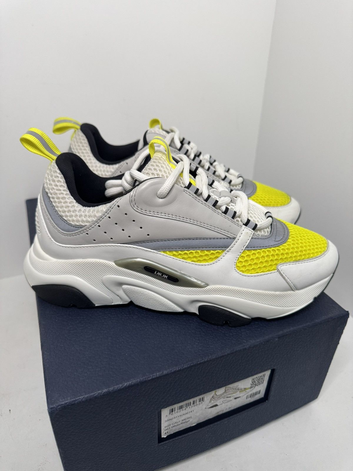 Dior B22 Yellow Dior B22 Blue Yellow Stockx REVERSIBLE