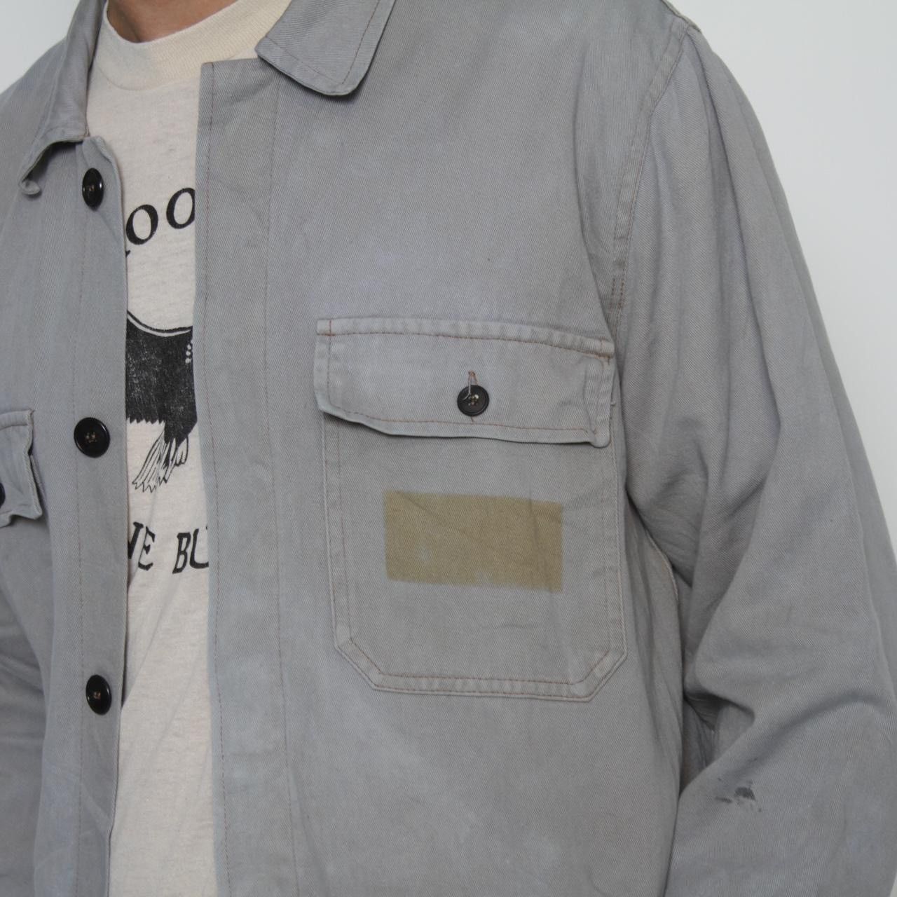 Vintage LIGHT GREY BLUE BOXY WORKWEAR JACKET BY SAFE Size US XL / EU 56 / 4 - 4 Thumbnail