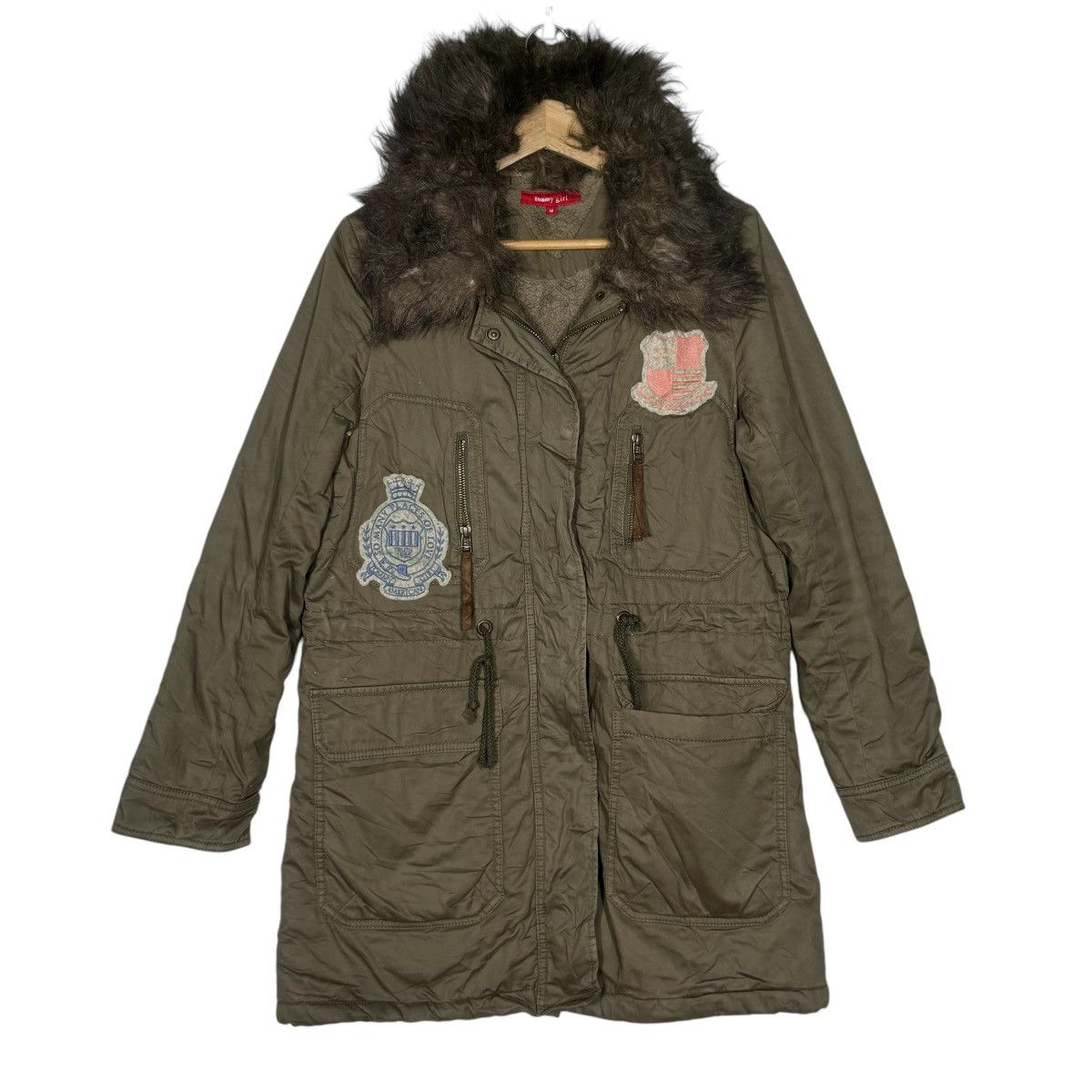 Tommy Hilfiger tommy girl parka jacket big logo nice design Size M / US 6-8 / IT 42-44 - 1 Thumbnail