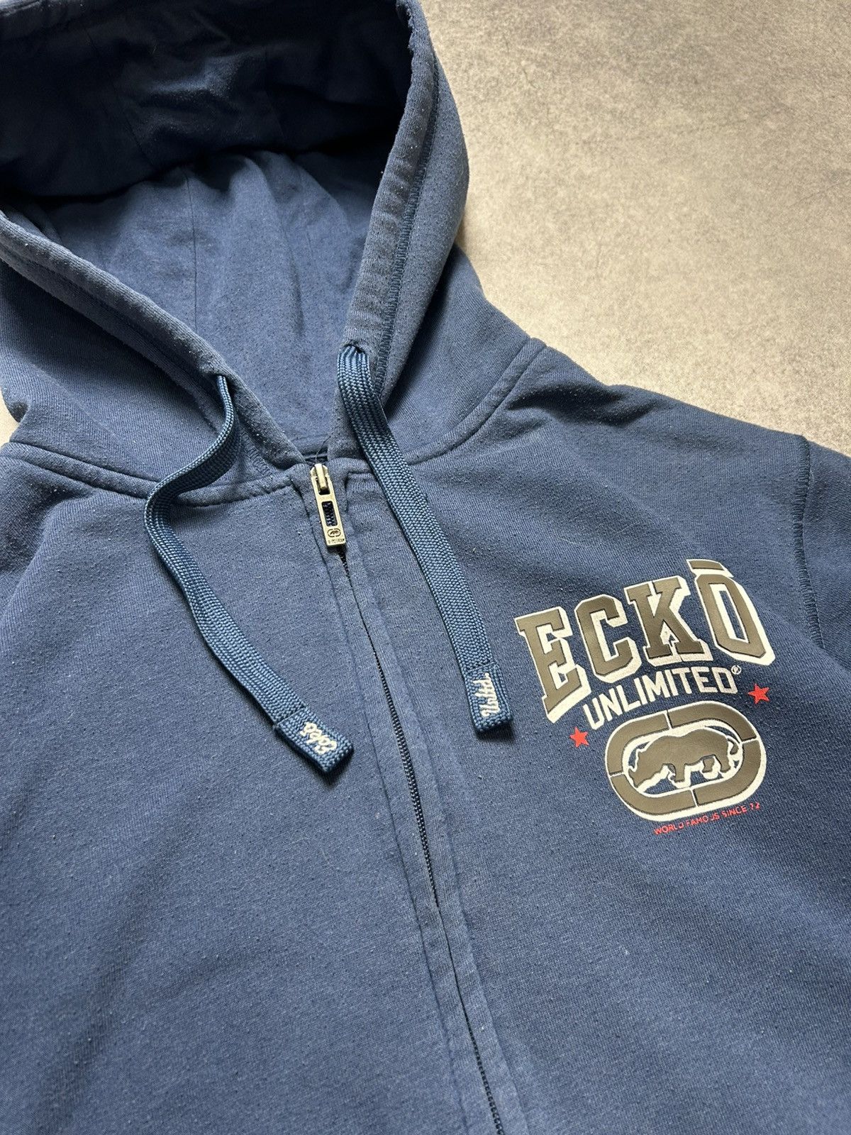 Ecko Unltd. Vintage Ecko UNLTD Small Logo Full Zip Hooded Sweatshirt Y2K Size US M / EU 48-50 / 2 - 3 Thumbnail