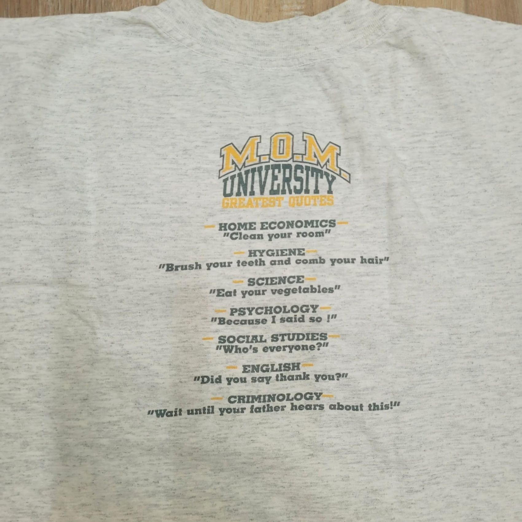 Vintage VINTAGE 90s MOM University T-Shirt Womens XL Oversized Single Stitch Graphic Print Double-Sided 2XL Tee Dress Size XL / US 12-14 / IT 48-50 - 5 Thumbnail