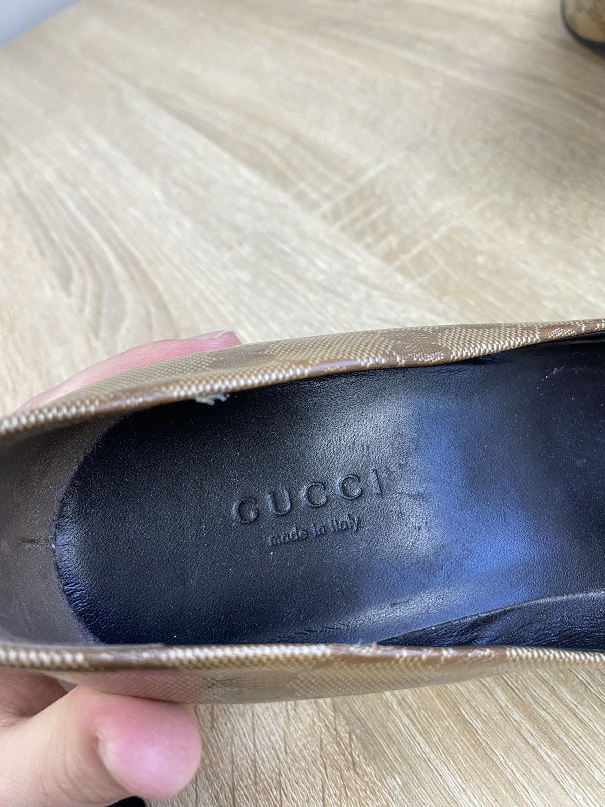 Gucci Gucci Vintage Y2K Beige GG Monogram Pumps Rare Retro Hype Size US 7 / IT 37 - 5 Thumbnail