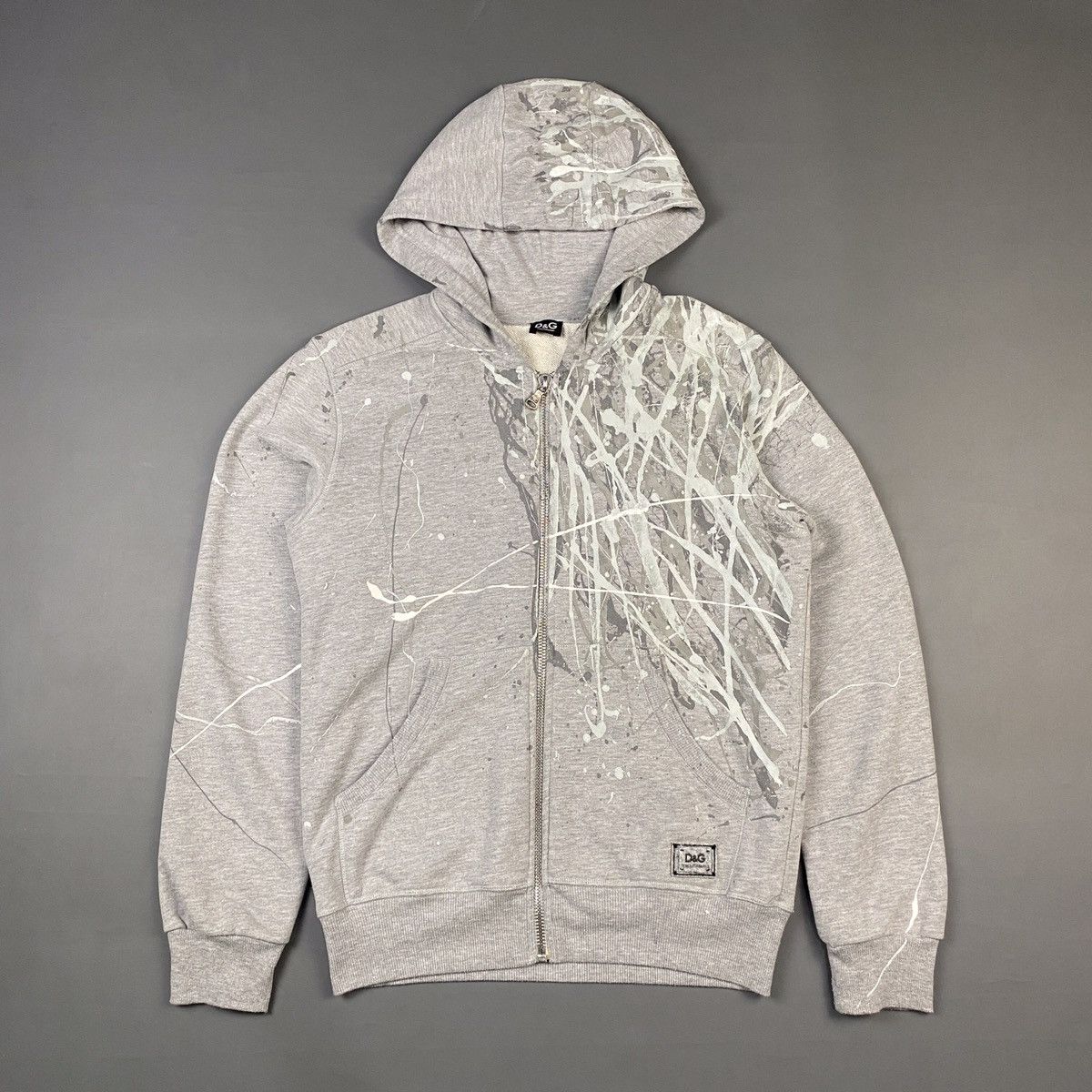 Dolce & Gabbana Paint Splatter Zip Jacket
