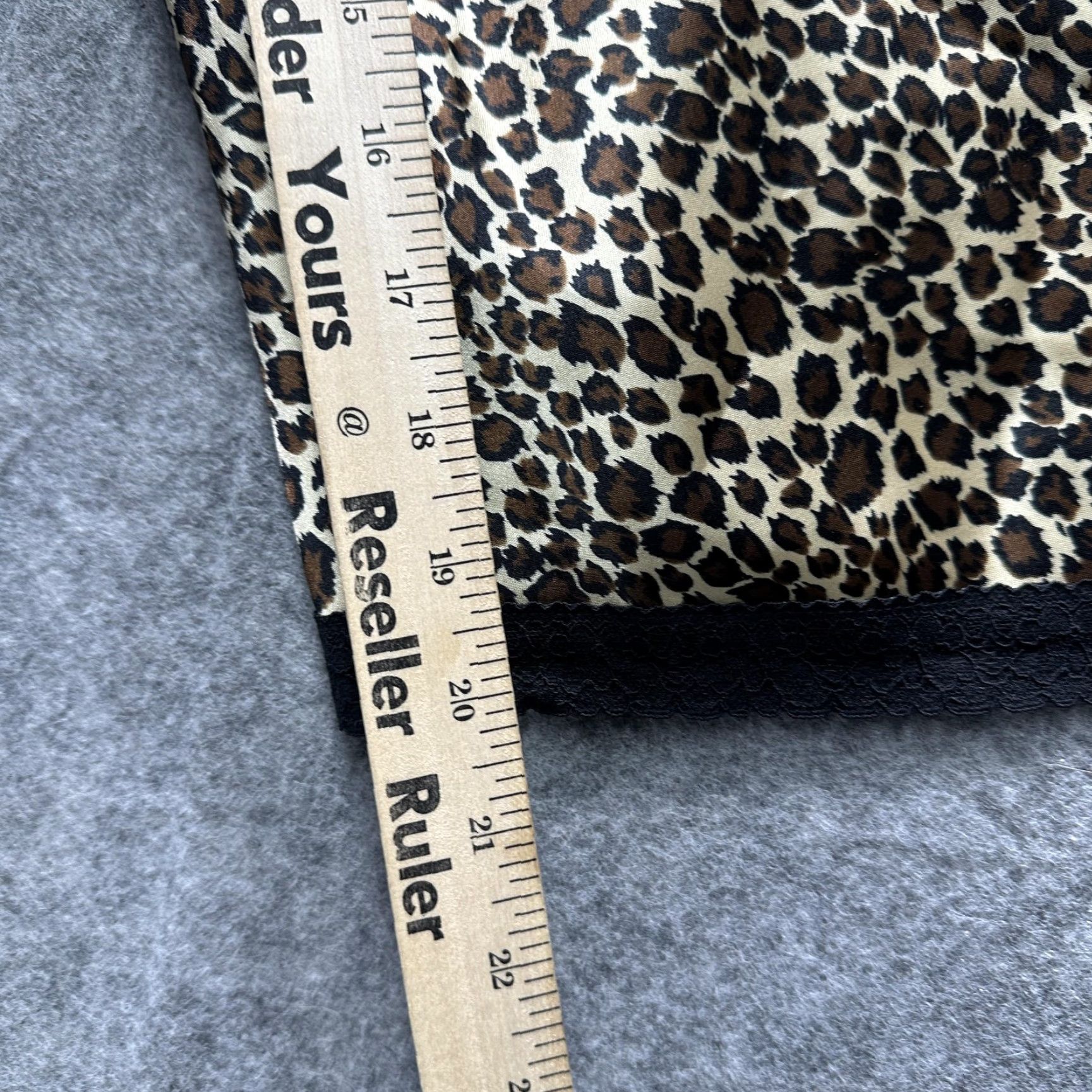 Vintage PJ Salvage Camisole Tank Top Womens XL Brown Leopard Animal Print Lace Trim y2k Size XL / US 12-14 / IT 48-50 - 7 Thumbnail