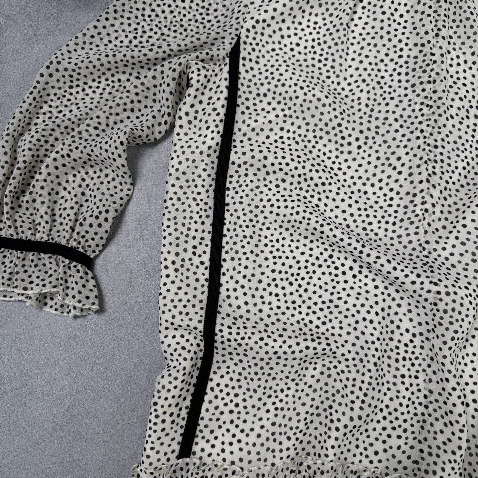 ME+EM ME+EM Polkadot Print Georgette Swing Dress Dotty Size S / US 4 / IT 40 - 8 Thumbnail