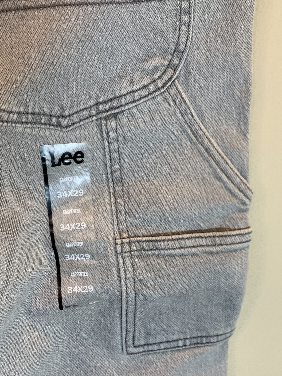 Designer × Lee *RARE* New Lee Double-Knee 2-Tone Carpenter Denim Jeans Size US 34 / EU 50 - 8 Thumbnail