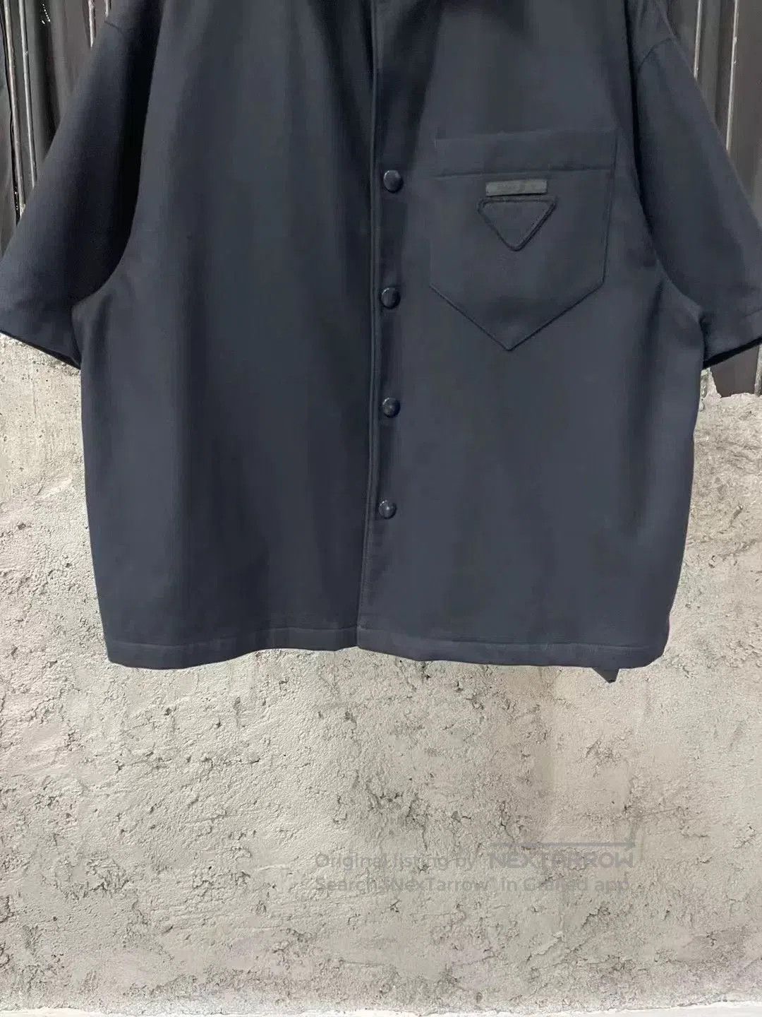 Prada Prada Dark Blue Wool Triangle Logo Short. Size US S / EU 44-46 / 1 - 4 Thumbnail