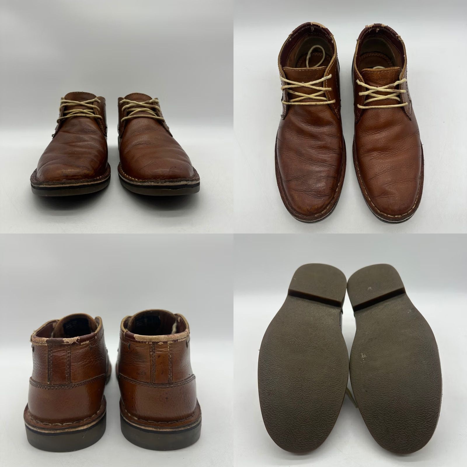 KENNETH COLE REACTION Desert Sun Mens Size 9M Brown Leather  display picture 2