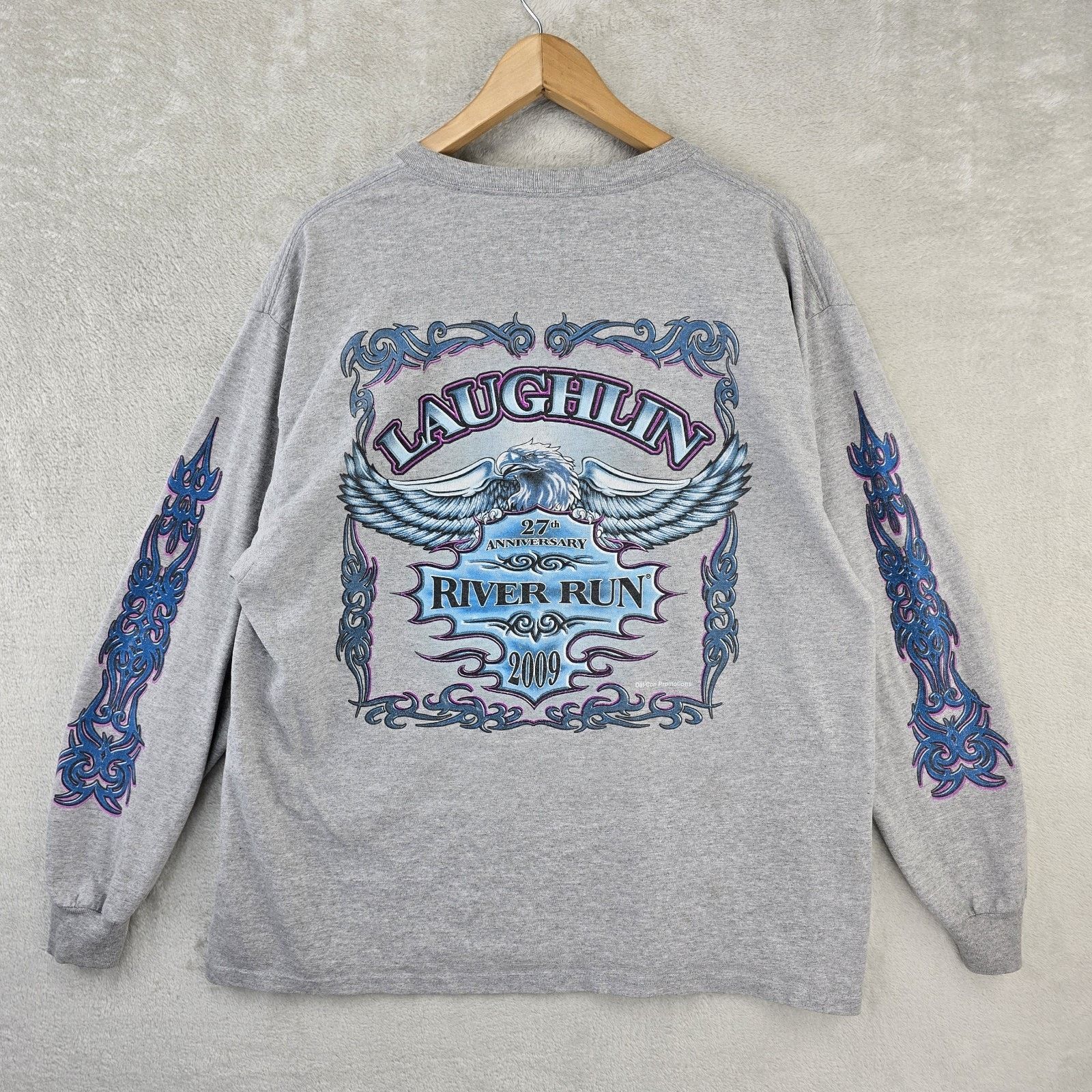 Other Laughlin River Run Shirt XL Biker Long Sleeve Eagle Y2K Size US XL / EU 56 / 4 - 9 Thumbnail