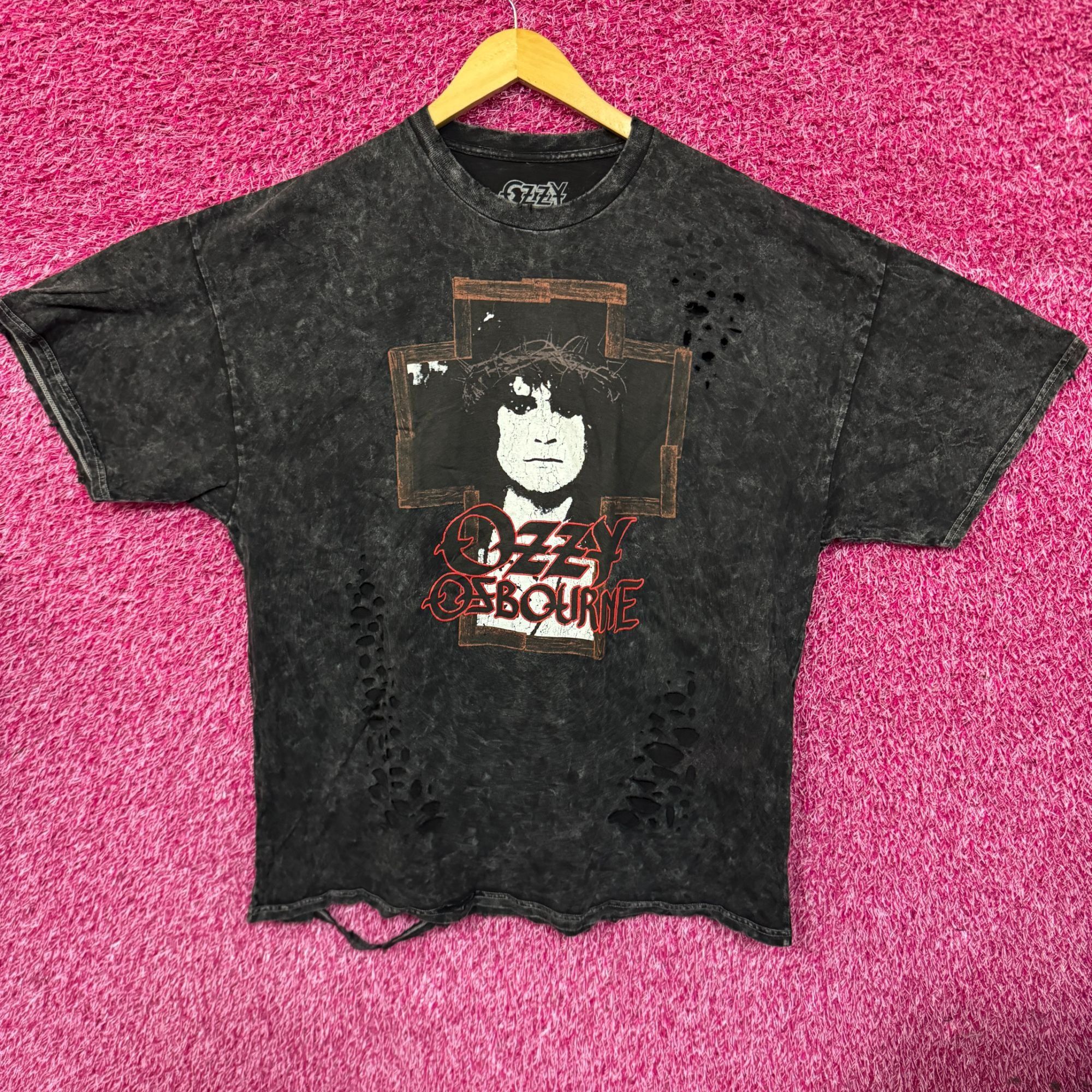 Band Tees Ozzy Ozbourne Speak of the Devil Distress Goth Metal Tee 2X Size US XXL / EU 58 / 5 - 1 Thumbnail