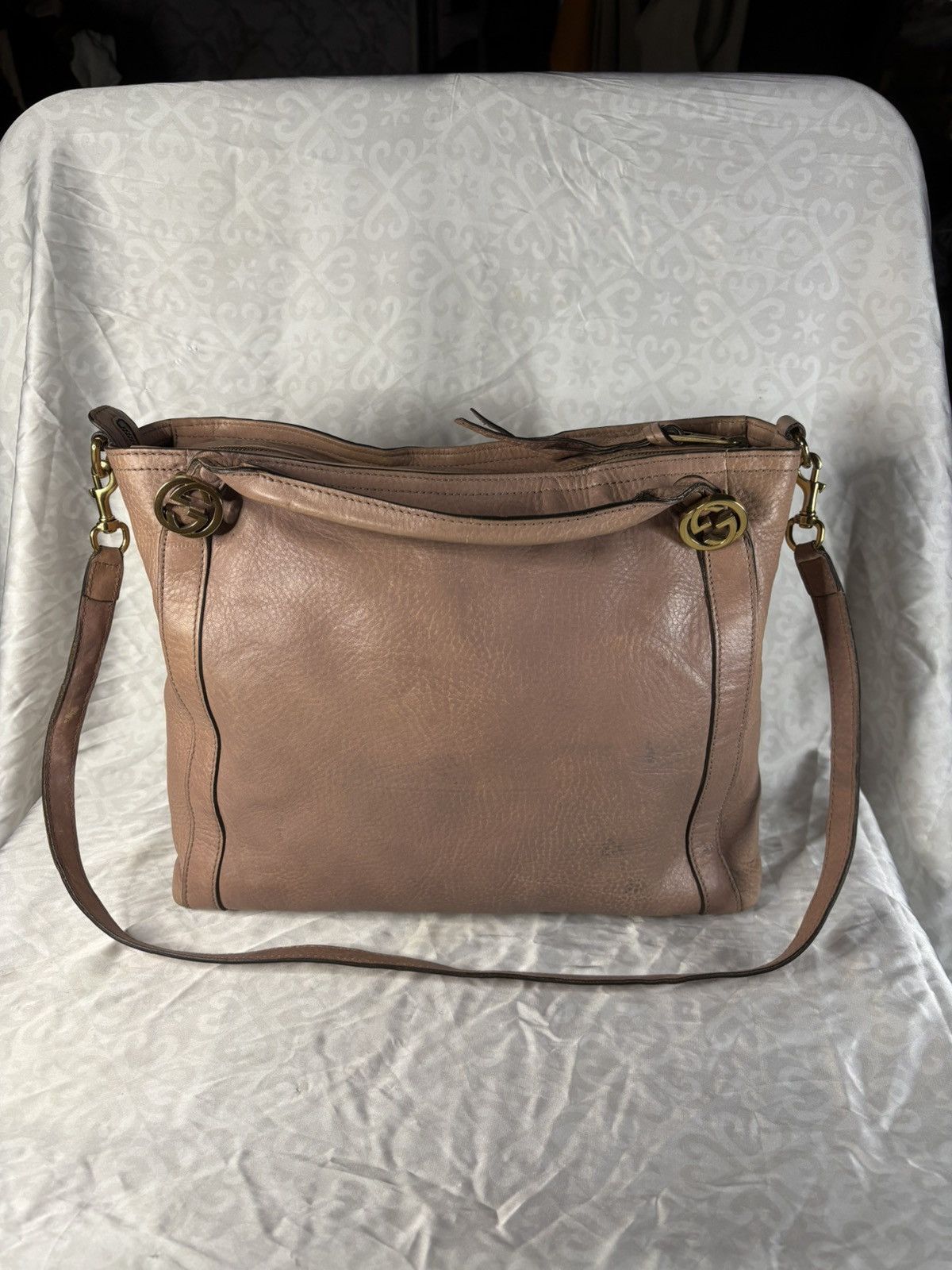 Gucci (very worn) Gucci Japan Exclusive 2 Way Bag sakura Size ONE SIZE - 1 Thumbnail