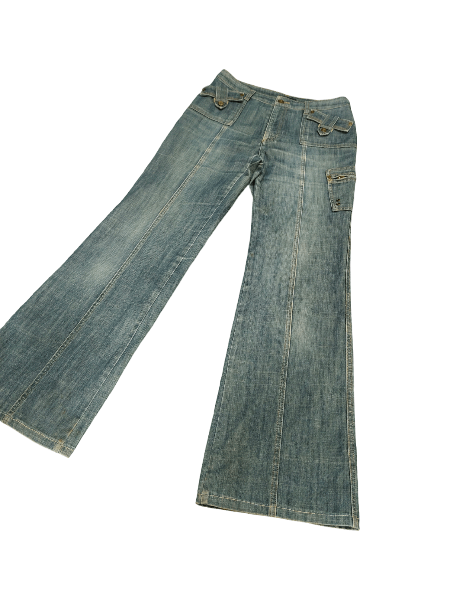 If Six Was Nine Flare Jeans Fontana Grande Denim Boot Cut Ifsixwasnine Y2k Size US 29 - 1 Thumbnail