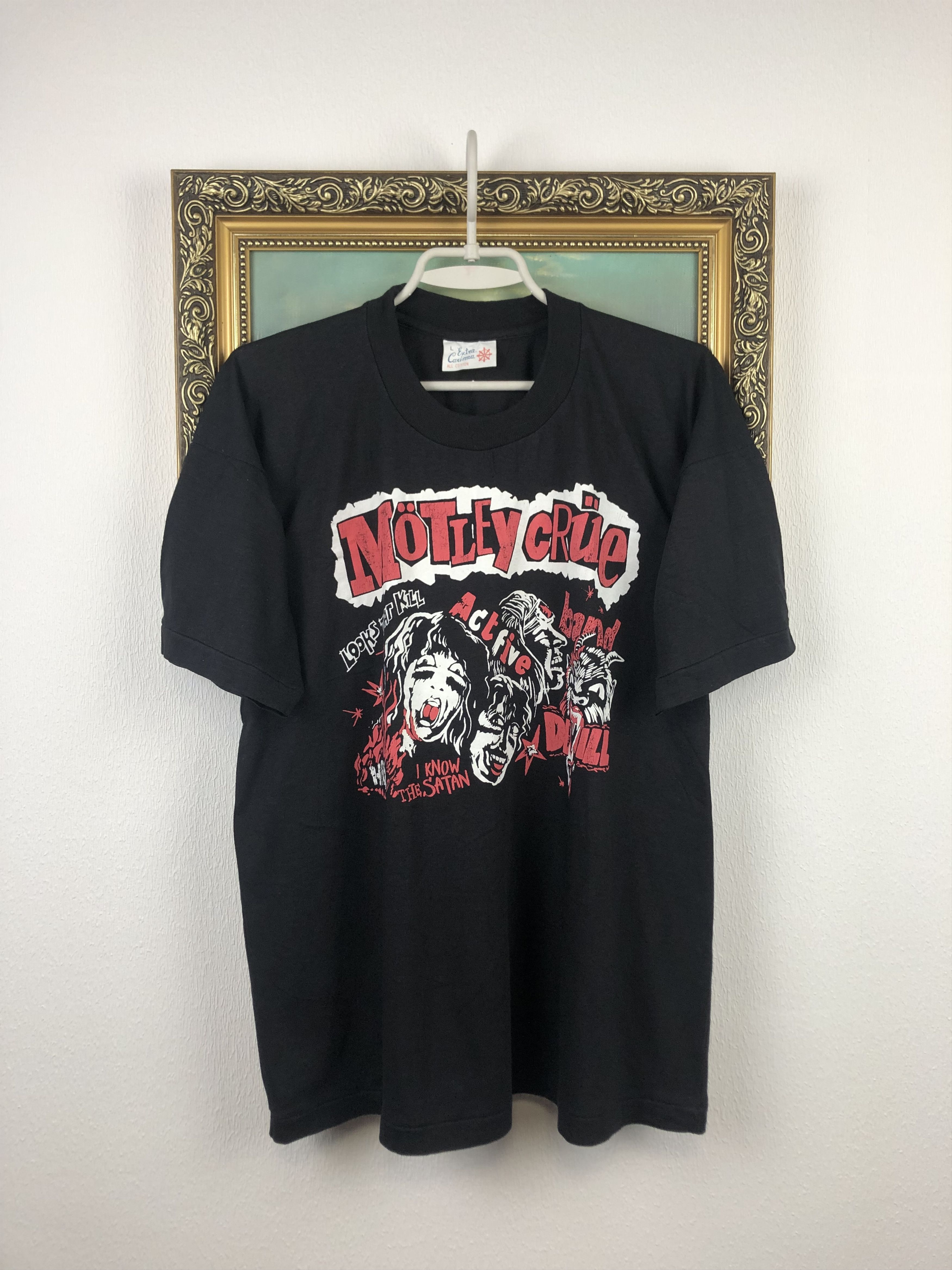 Band Tees Vintage 90's Motley Crue Band Shirt Tee Rare Jersey Size US L / EU 52-54 / 3 - 1 Thumbnail