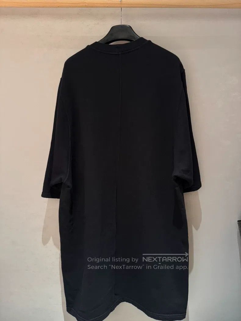 Rick Owens Rick Owens Black Knit Fleece Crew Neck Short Sleeve Size US M / EU 48-50 / 2 - 2 Thumbnail