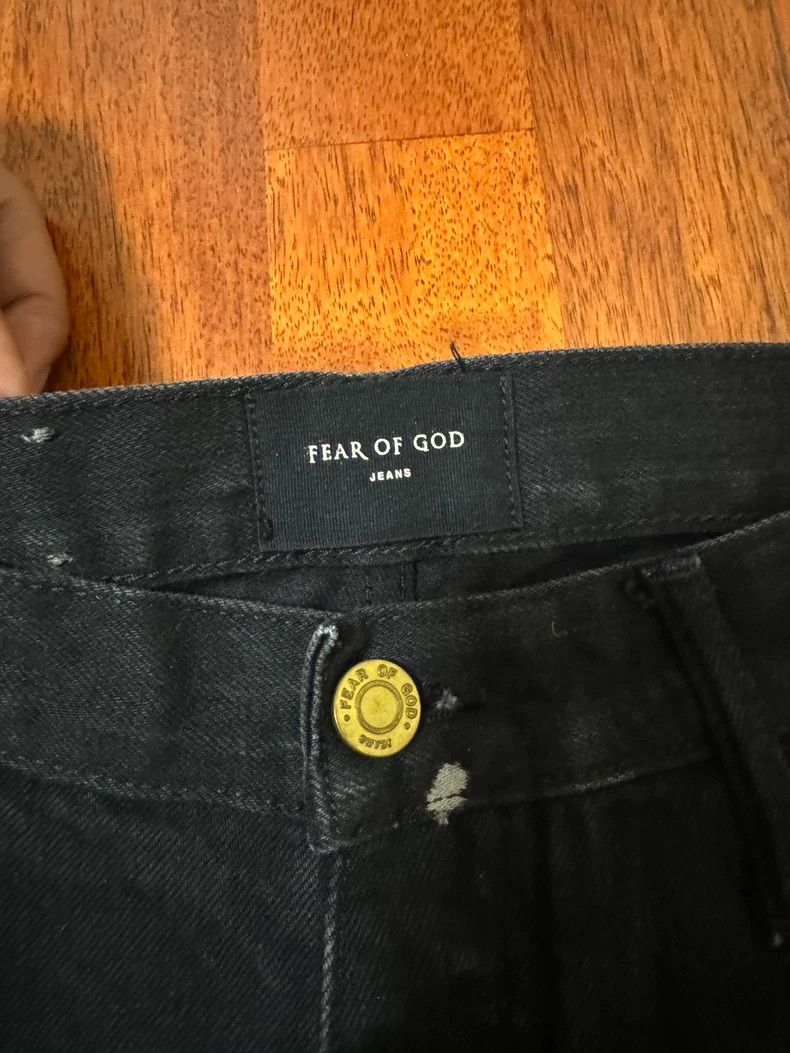 Fear of God Fear of God Splashed black jeans Size US 33 - 3 Thumbnail