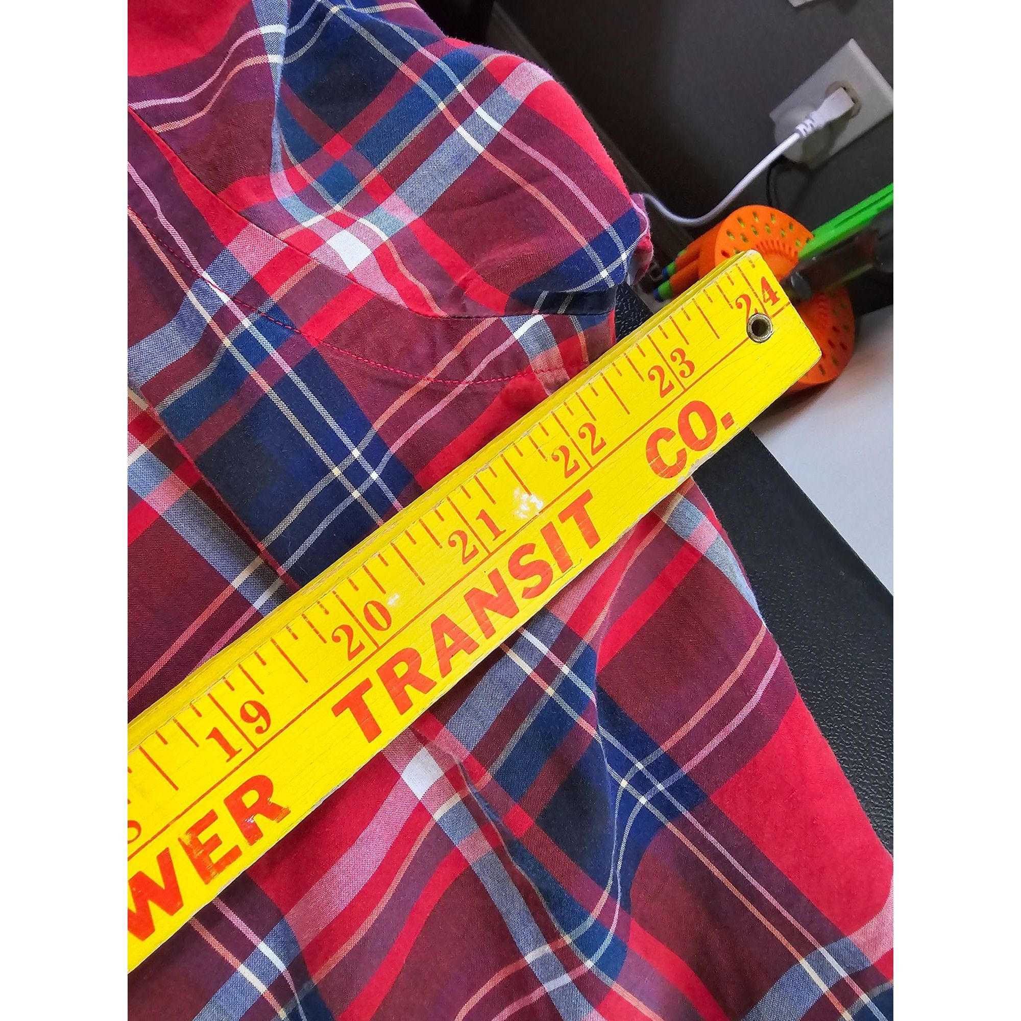 Ralph Lauren Vintage Ralph Lauren Men's Medium Red Plaid Button-Down Shir Size US M / EU 48-50 / 2 - 7 Thumbnail