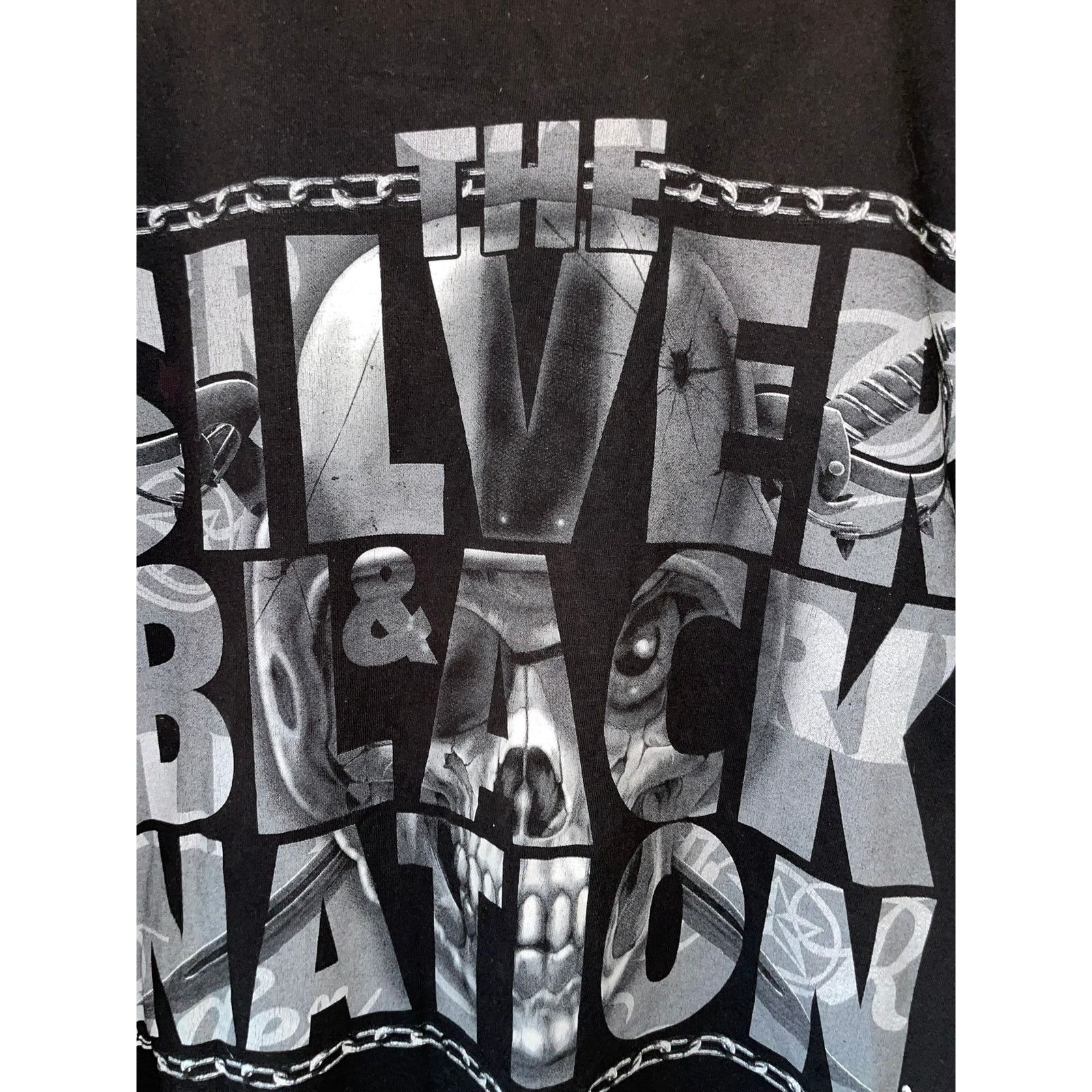 NFL Las Vegas Raiders Shirt The Silver & Black Nation NFL Tee 2X Size US XXL / EU 58 / 5 - 2 Thumbnail