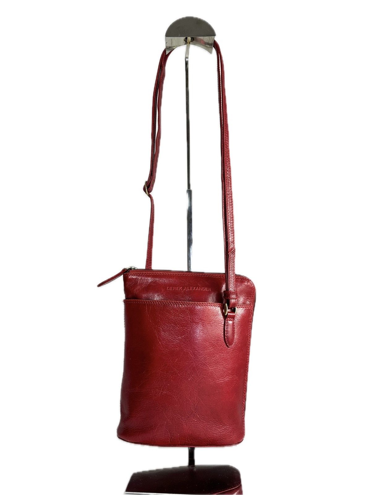 Other Derek Alexander Slim Organizer Red Leather Crossbody Bag Size ONE SIZE - 4 Thumbnail