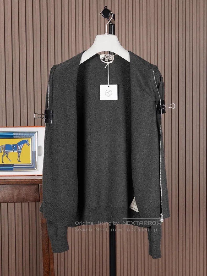 Hermes Hermes Men's Hooded Cashmere Coat Size US M / EU 48-50 / 2 - 3 Thumbnail