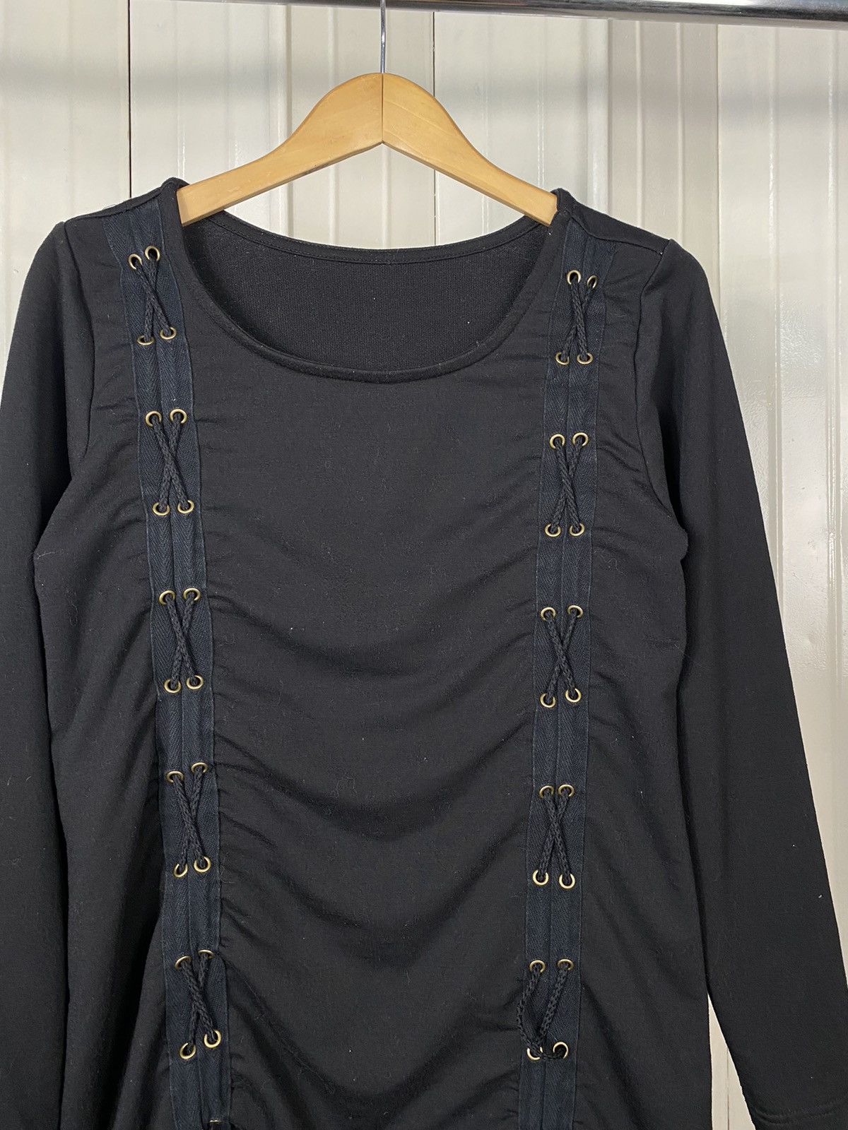 Japanese Brand Lace-Up Long Sleeve Top Japanese Brand/Archive Style Size US M / EU 48-50 / 2 - 4 Thumbnail