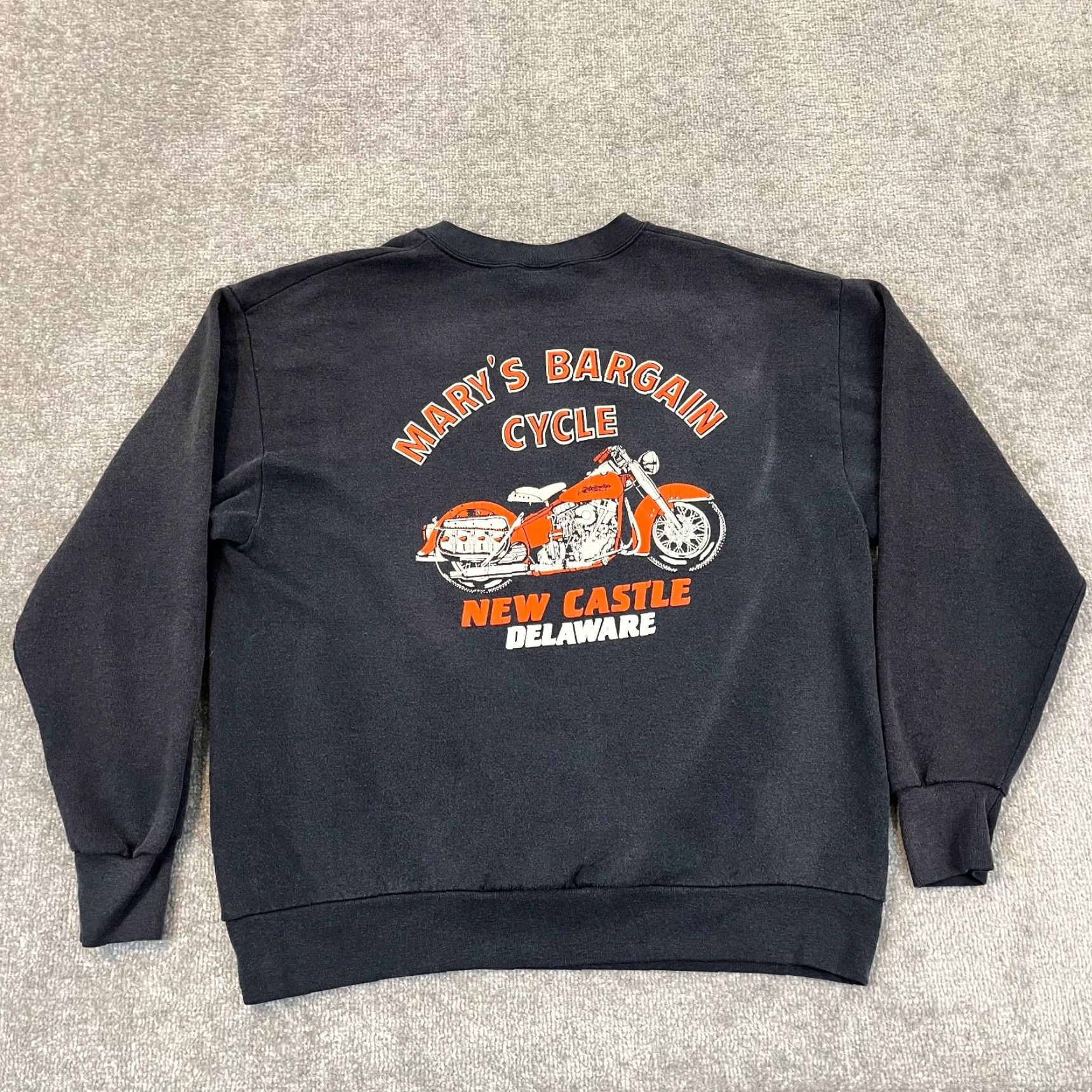 Delta VTG HARLEY DAVIDSON Sweatshirt Men XL Motorcycle Eagle Steel Born Free Biker 90s Size US XL / EU 56 / 4 - 3 Thumbnail