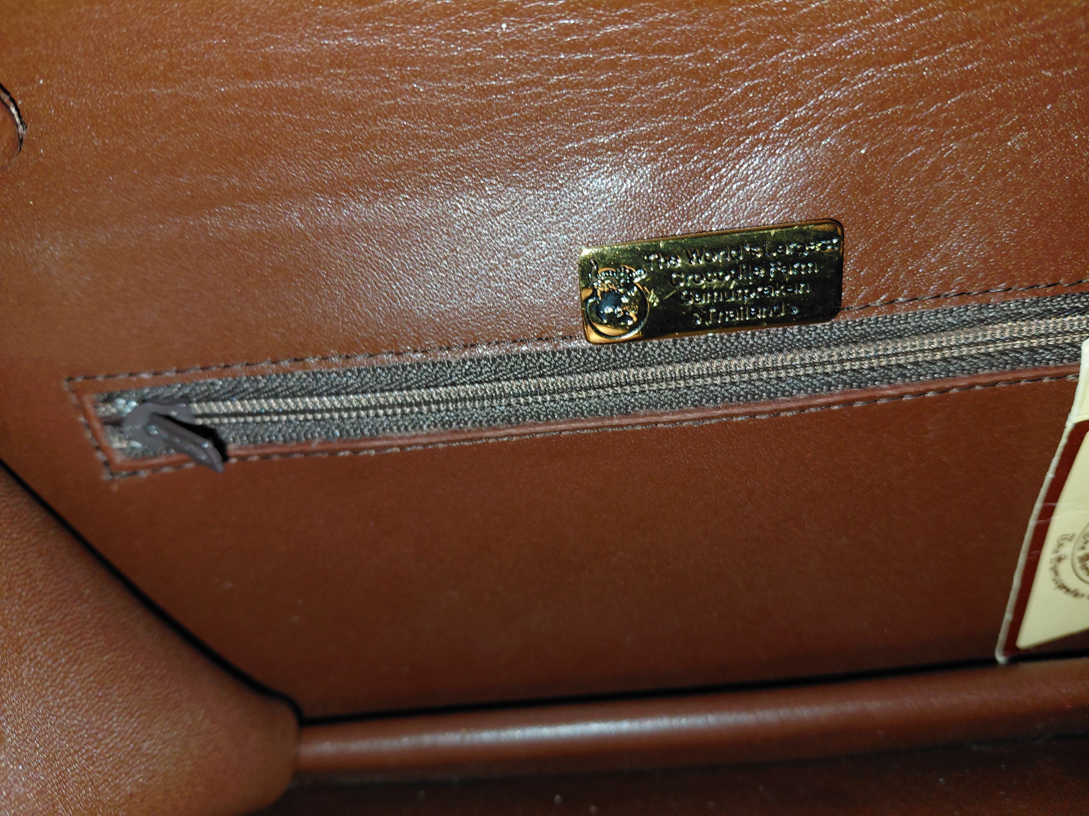 Diamond Leather Collection Real crocodile leather purse, with wallet and shoes Size ONE SIZE - 23 Thumbnail