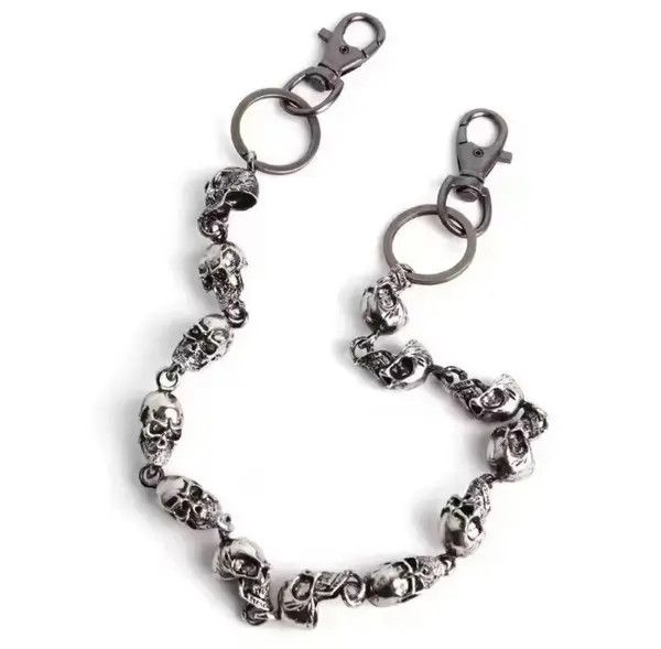 Jewelry Punk Skulls Wallet Chain Size ONE SIZE - 7 Thumbnail