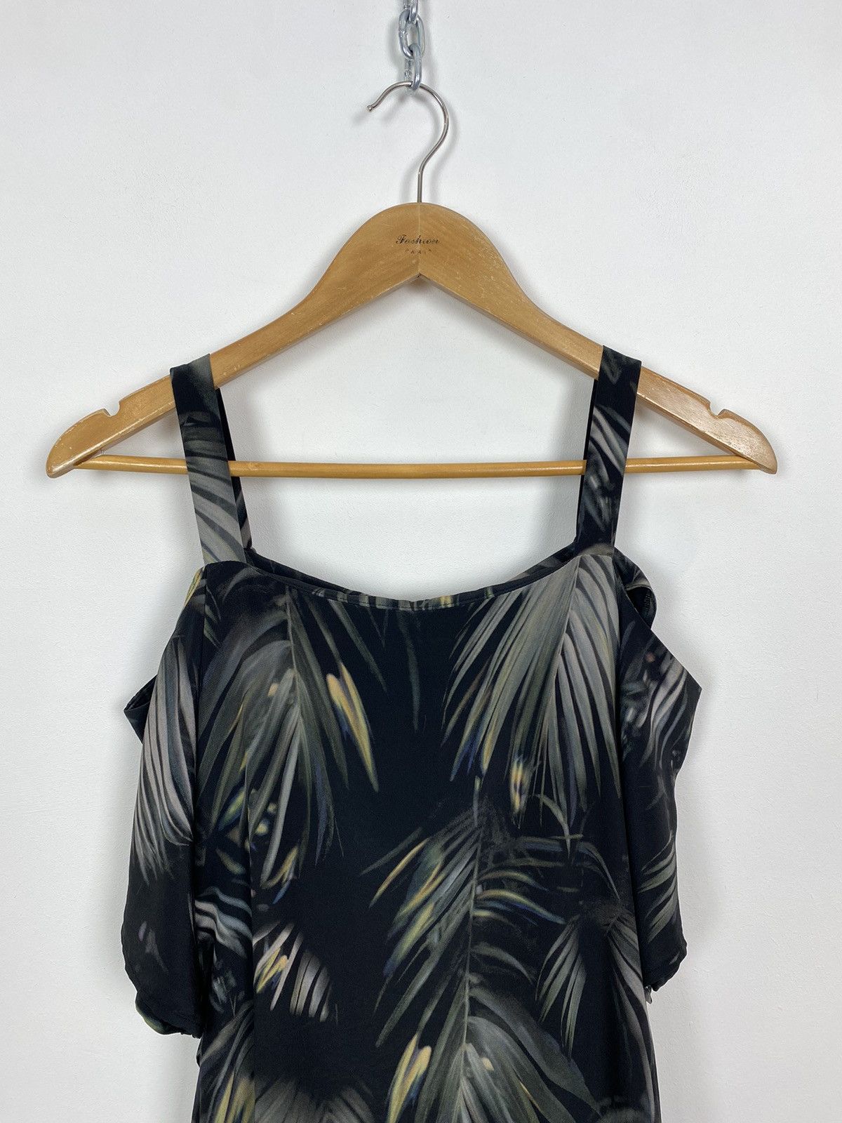 Allsaints AllSaints Rae Neluwa Dress 100% Silk Cold Shoulder Sz Medium Size M / US 6-8 / IT 42-44 - 3 Thumbnail