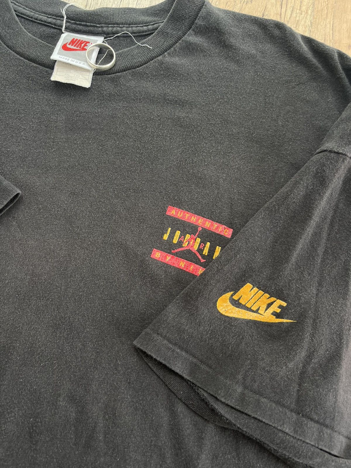 Jordan Brand × Nike × Vintage Vintage Authentic AIR JORDAN by NIKE 90’s Tshirt Size US XXL / EU 58 / 5 - 9 Thumbnail