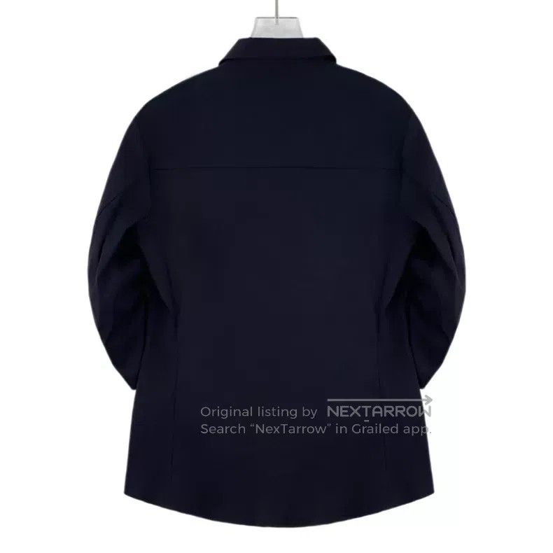 Dior Dior Dark blue badge diamond cotton lapel single-breasted Size XS / US 0-2 / IT 36-38 - 2 Thumbnail