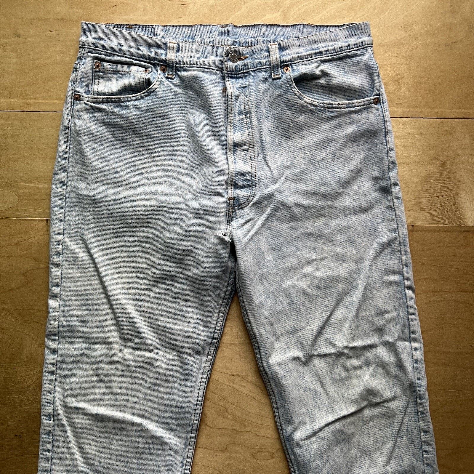 Levi's × Vintage Vintage Levis 501 Jeans 34x28 Blue 80s Denim Made in USA Size US 34 / EU 50 - 3 Thumbnail