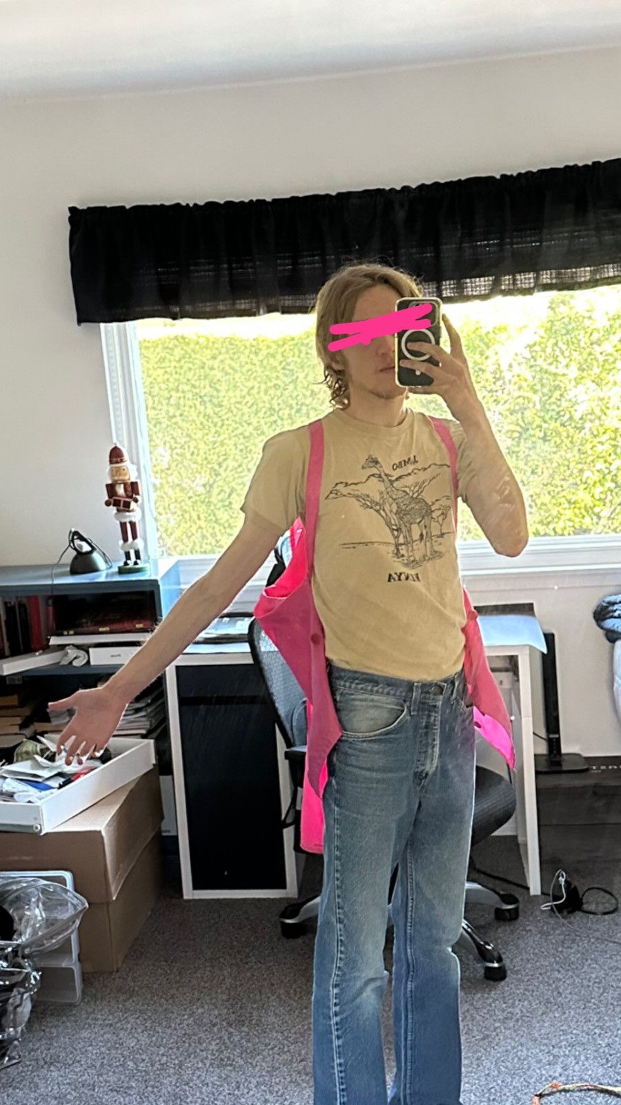 Helmut Lang SS 2000 Hot Pink Nylon Bondage Jacket Size US M / EU 48-50 / 2 - 23 Thumbnail