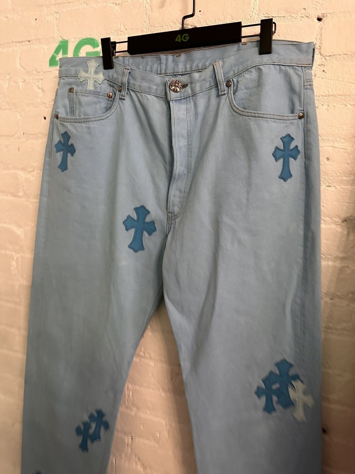 Chrome Hearts CHROME HEARTS DRAKE BABYBLUE LEVI CROSS JEANS XXXL 38 40 Size US 38 / EU 54 - 7 Thumbnail