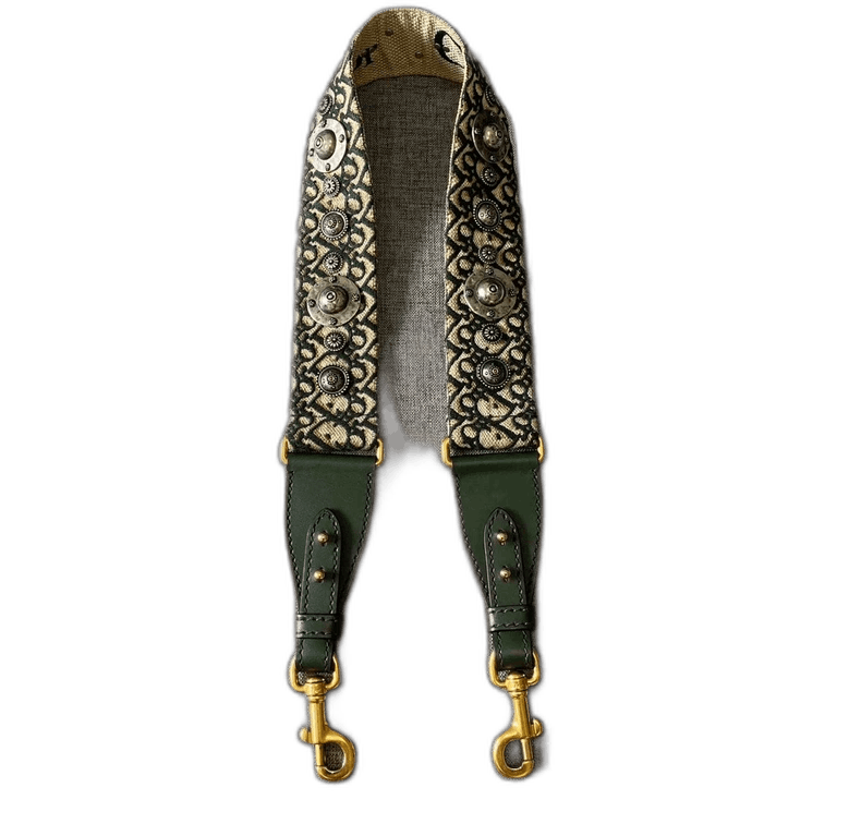 Dior Dior Green Heavy Embroidery Shoulder Strap-yf Size ONE SIZE - 1 Thumbnail